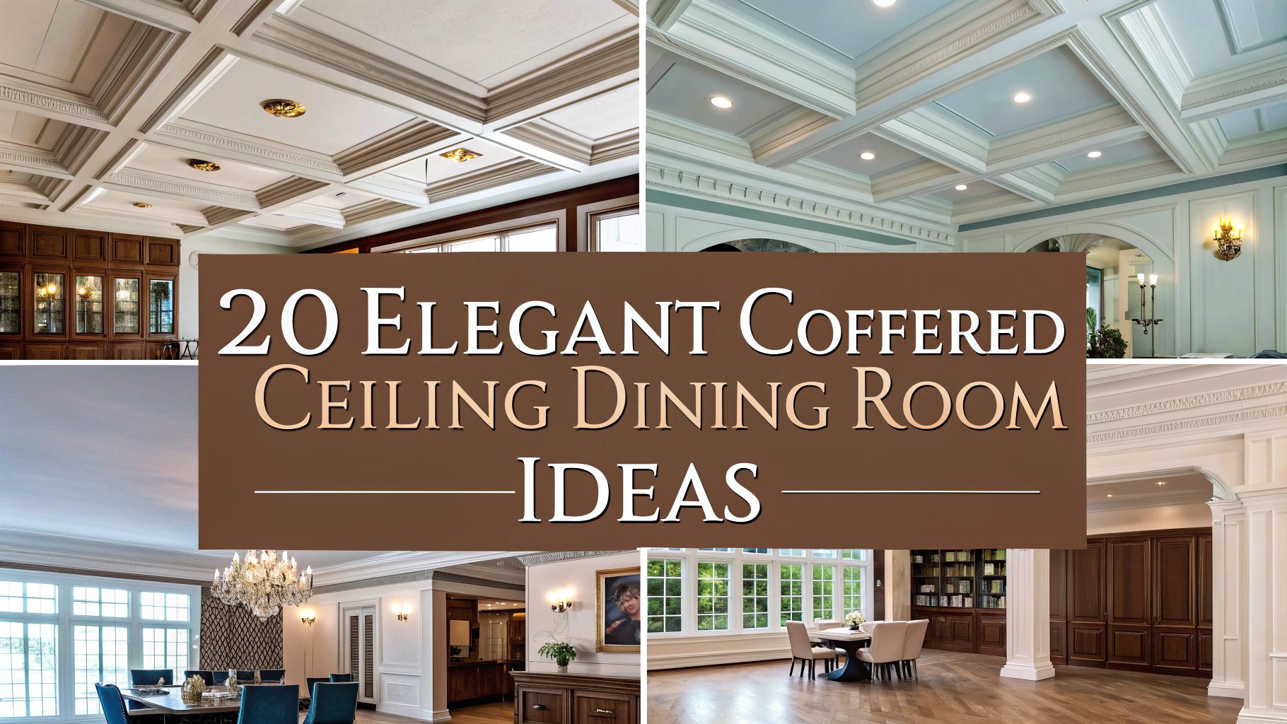 20 Elegant Coffered Ceiling Dining Room Ideas