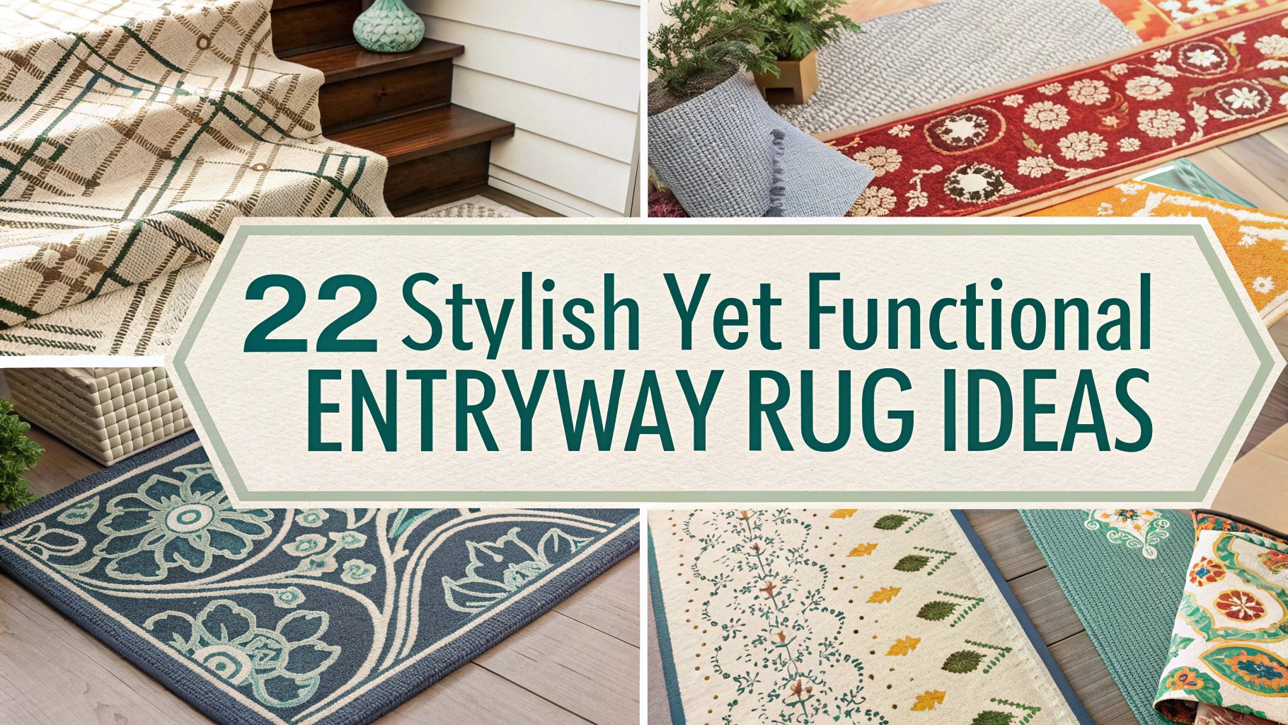 22 Stylish Yet Functional Entryway rug ideas