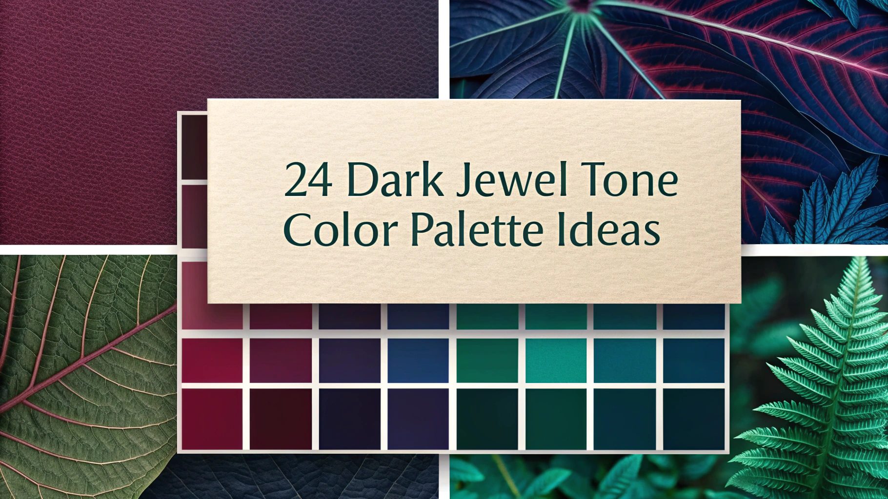 24 Dark Jewel Tone Color Palette Ideas