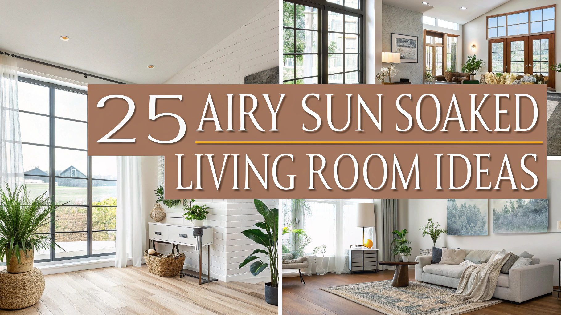 Airy Sun Soaked Living Room Ideas