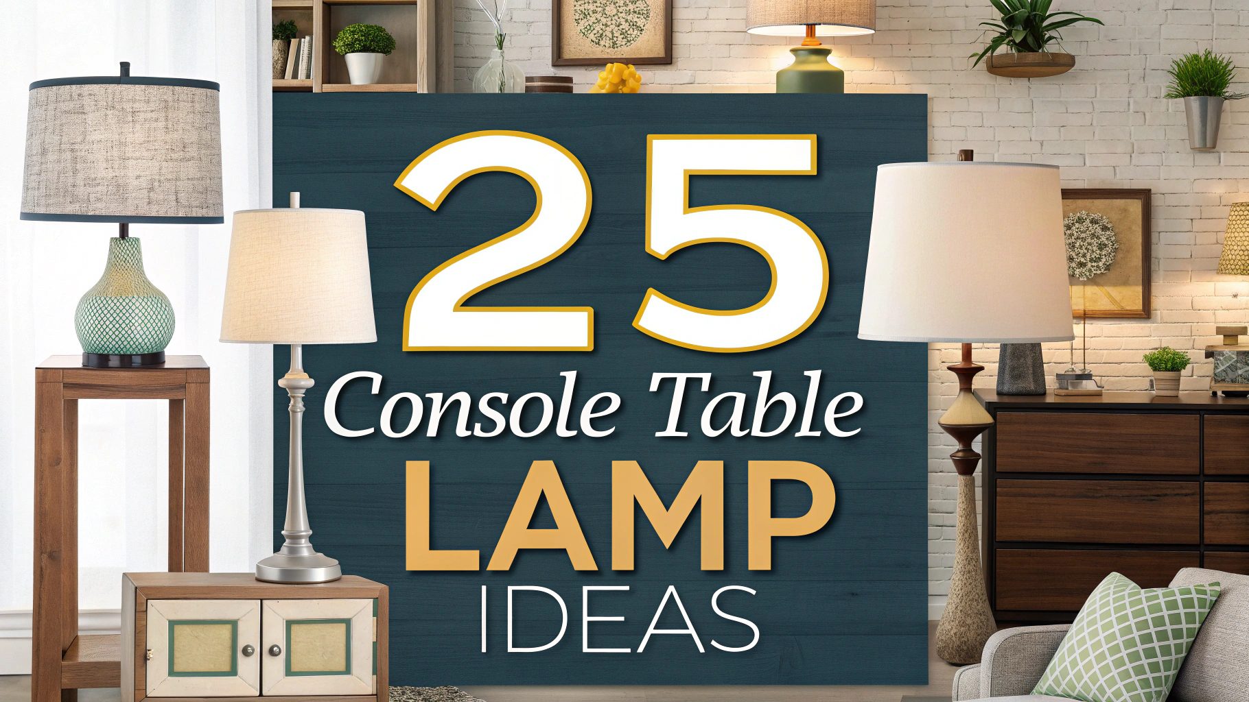Console Table Lamp Ideas