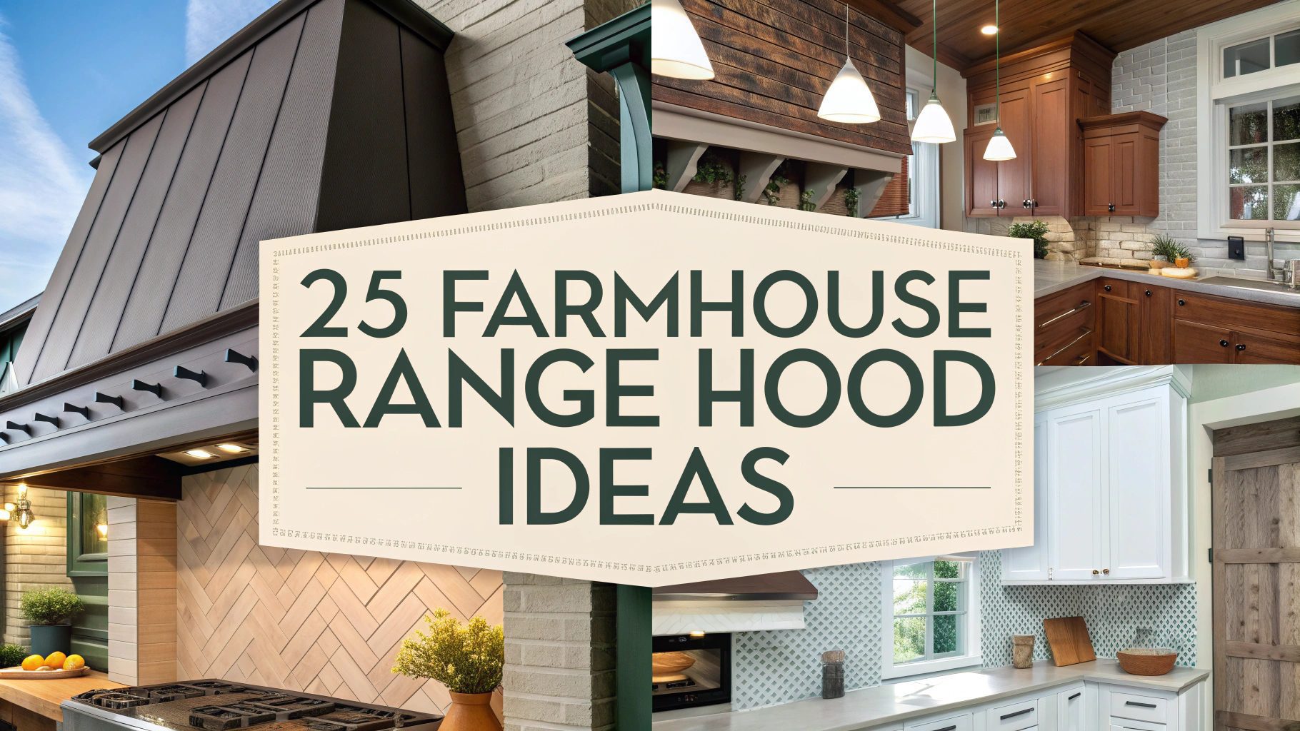 Farmhouse Range Hood Ideas