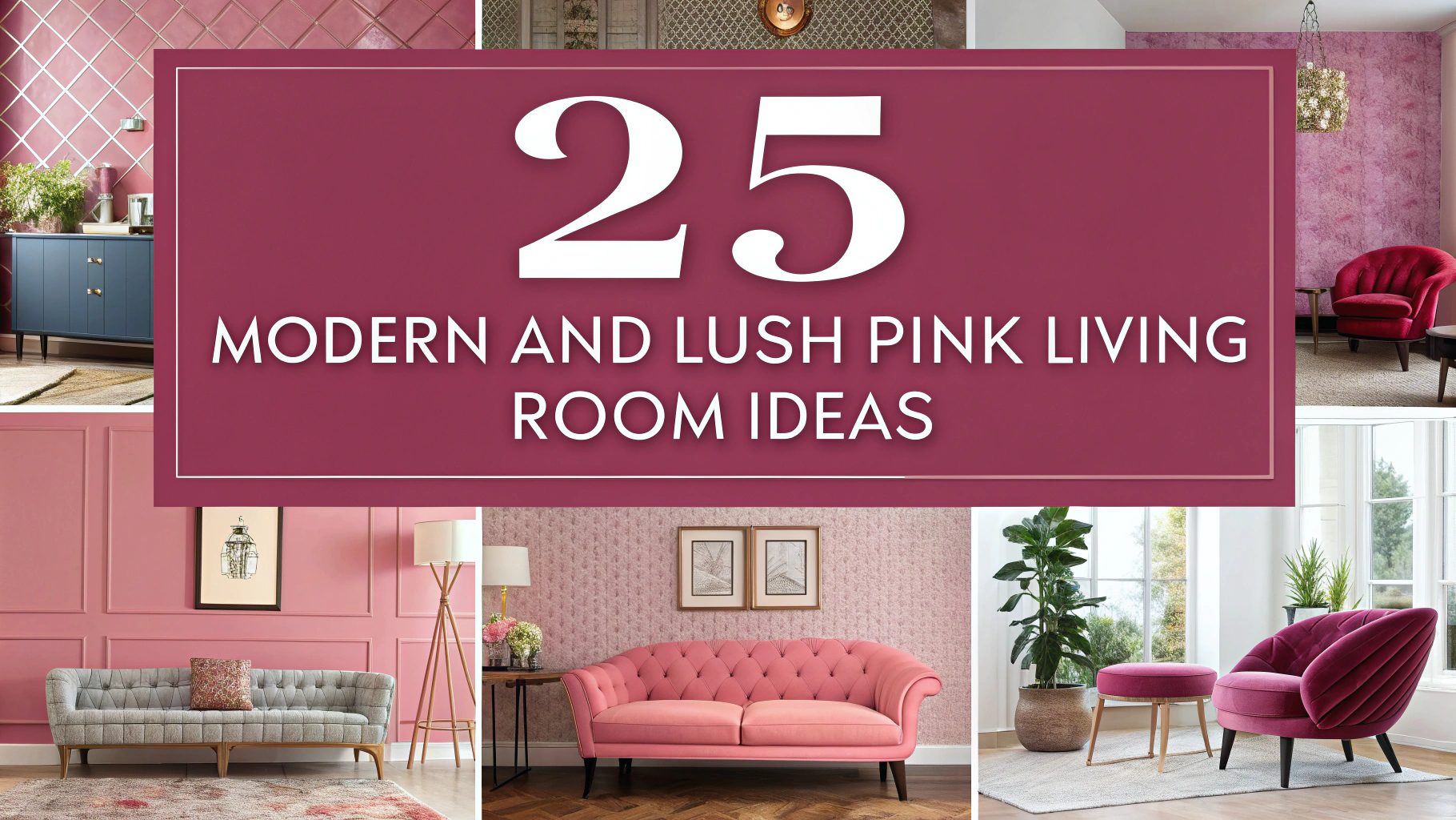 25 Modern And Lush Pink Living Room Ideas