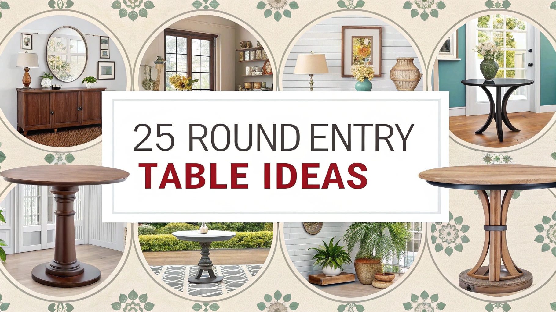 Round Entry Table Ideas