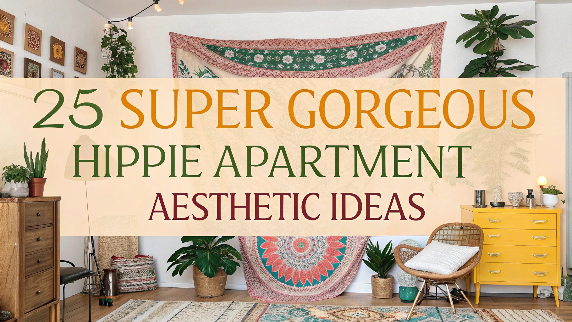 25 Super Gorgeous Hippie Apartment Aesthetic Ideas