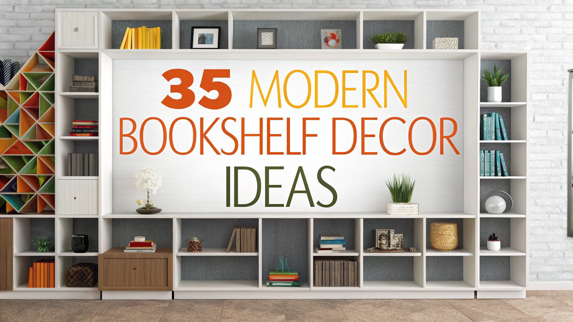 35 Modern Bookshelf Decor Ideas