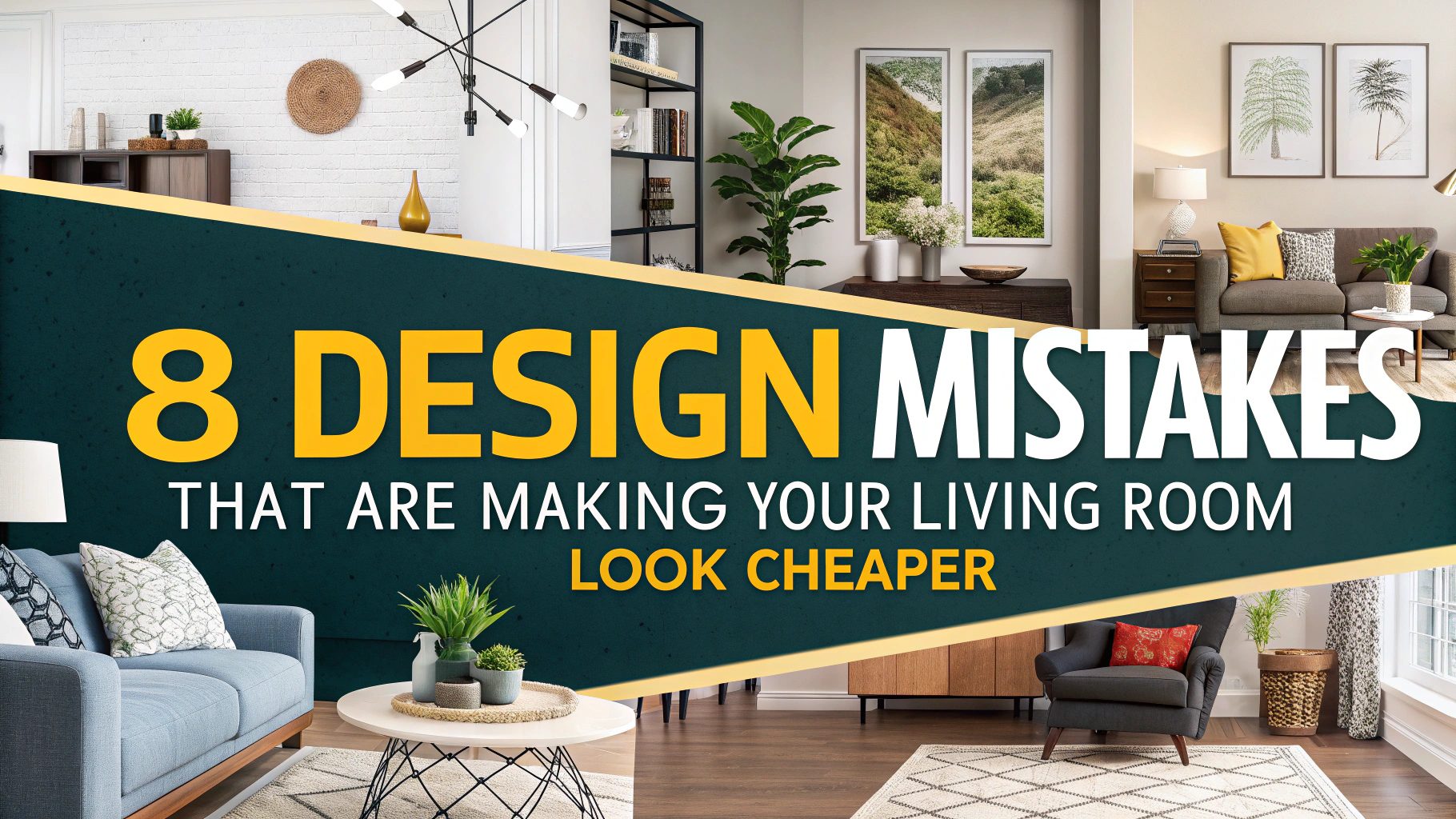 What Are 8 Design Mistakes That Are Making Your Living Room Look Cheaper