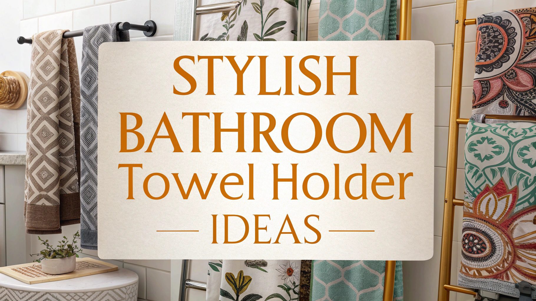 Stylish Bathroom Towel Holder Ideas