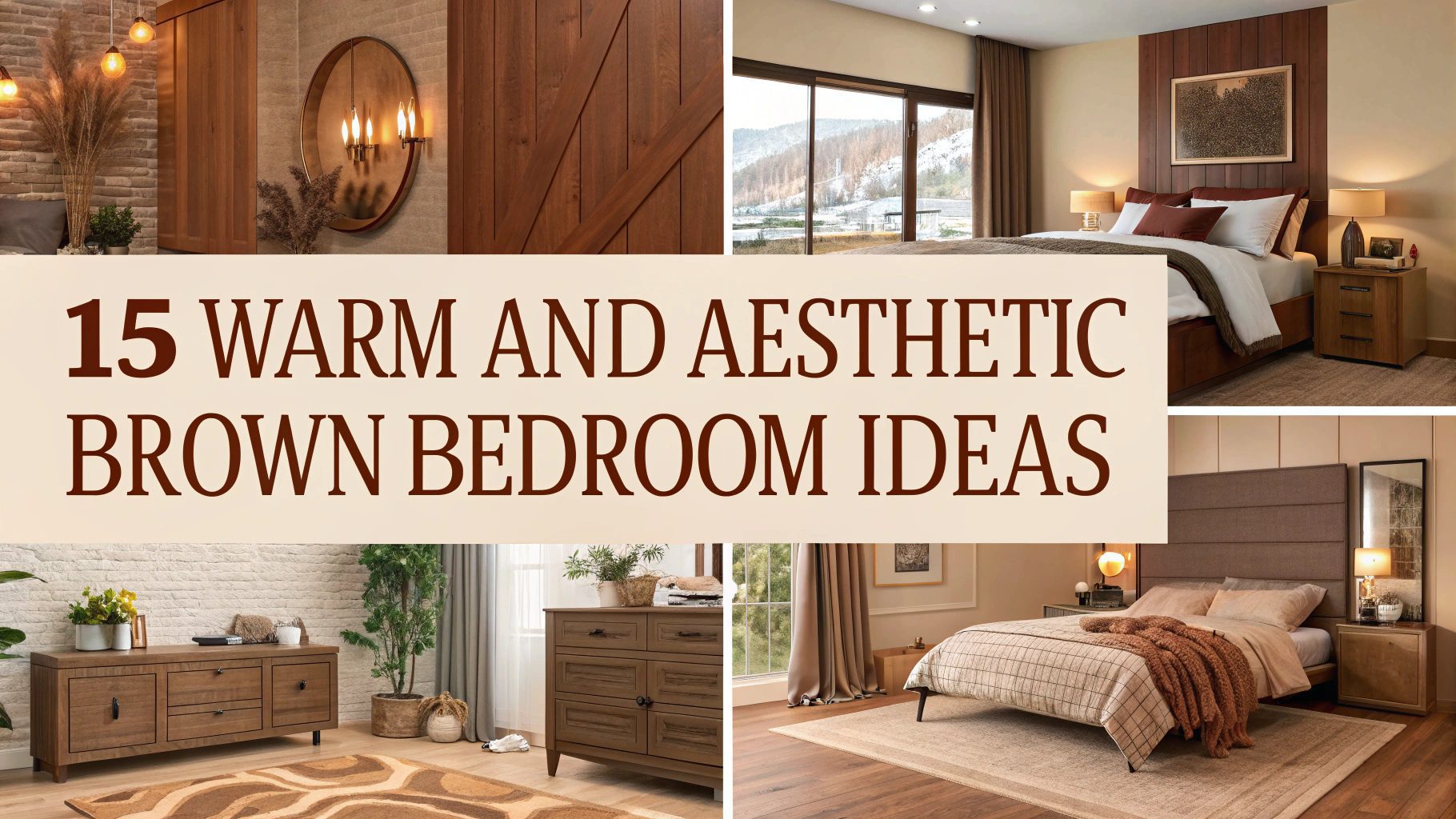 15 Warm And Aesthetic Brown Bedroom Ideas