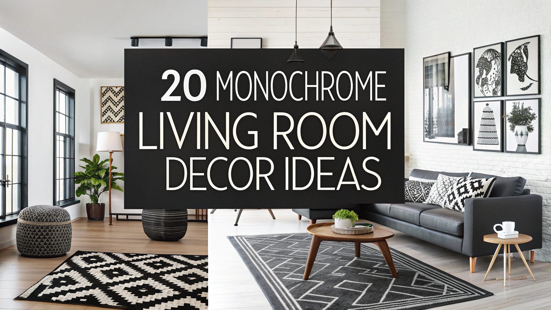 Monochrome Living Room Decor Ideas