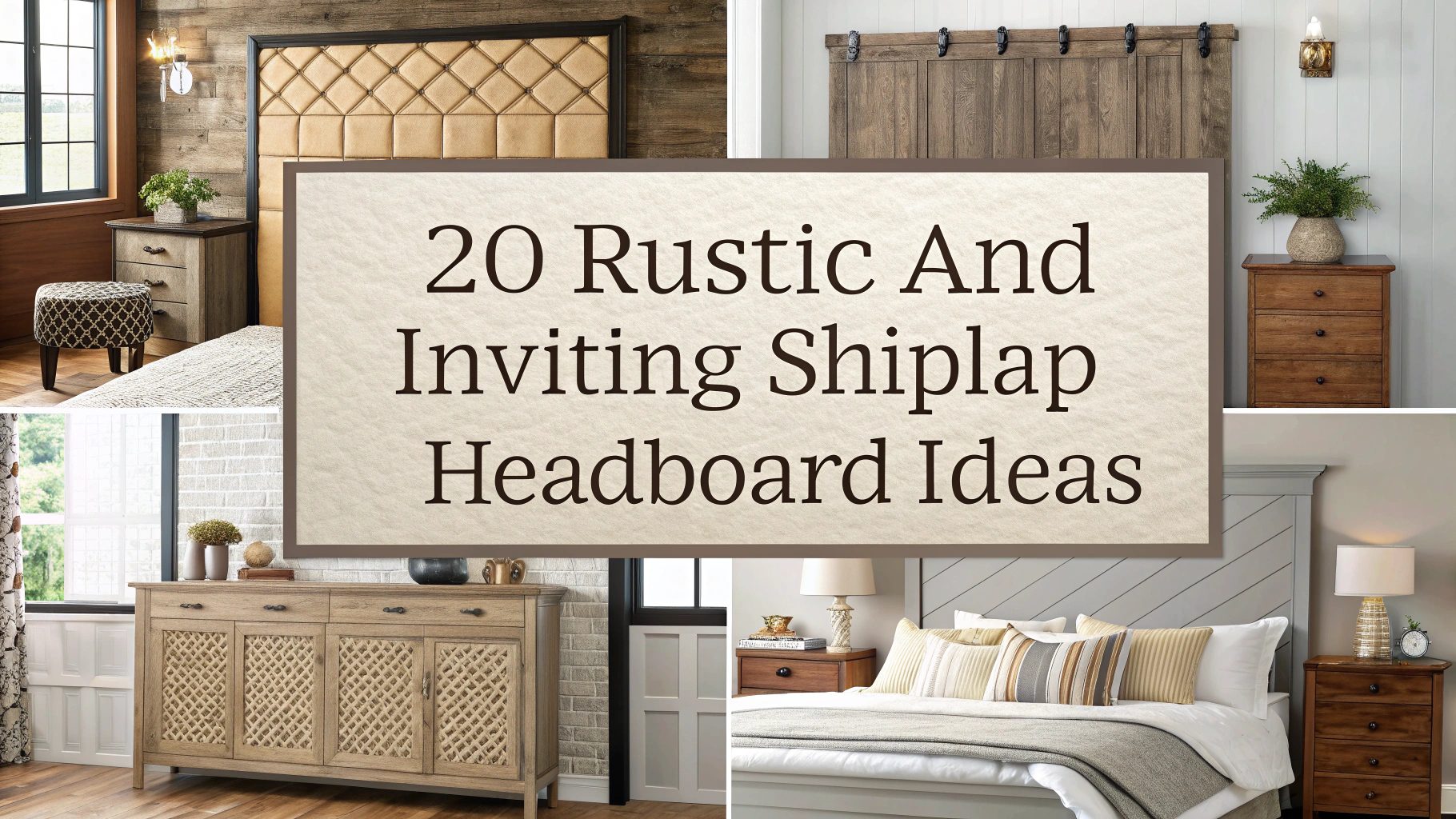 20 Rustic And Inviting Shiplap Headboard ideas
