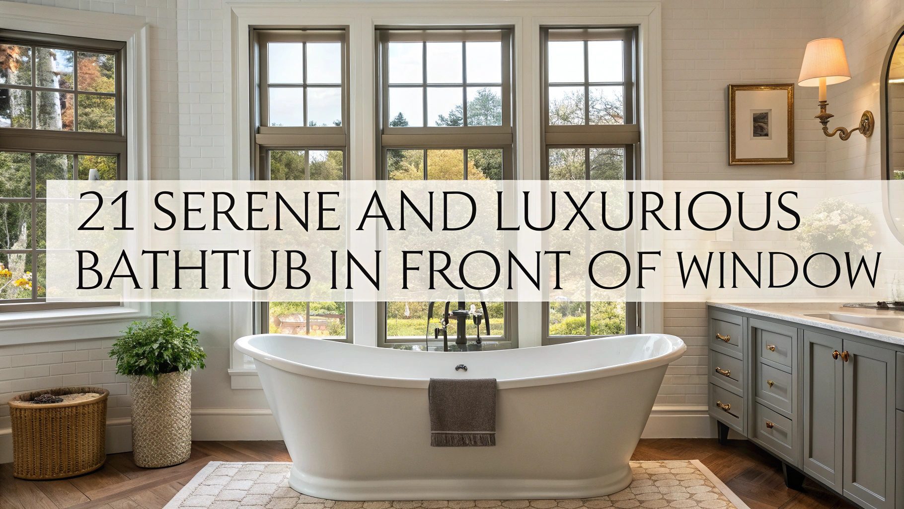 21 Serene And Luxurious Bathtub In Front Of Window Ideas