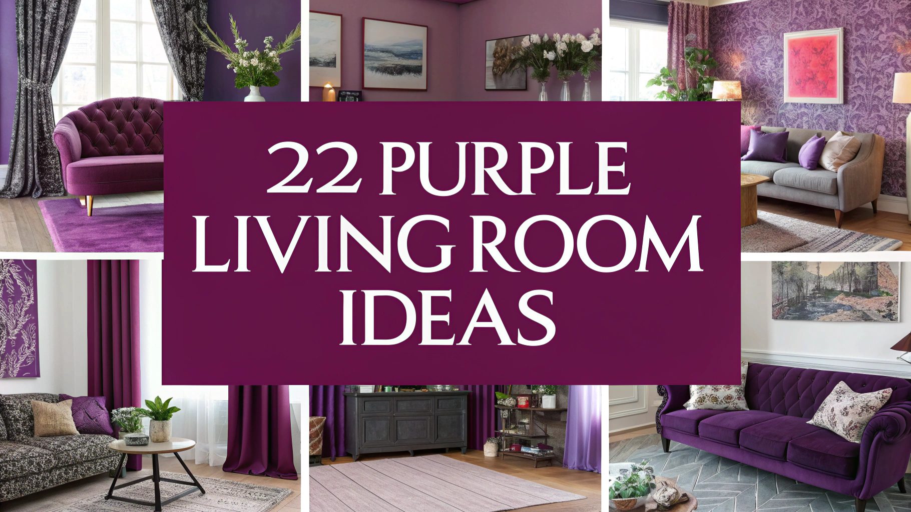 Purple Living Room Ideas