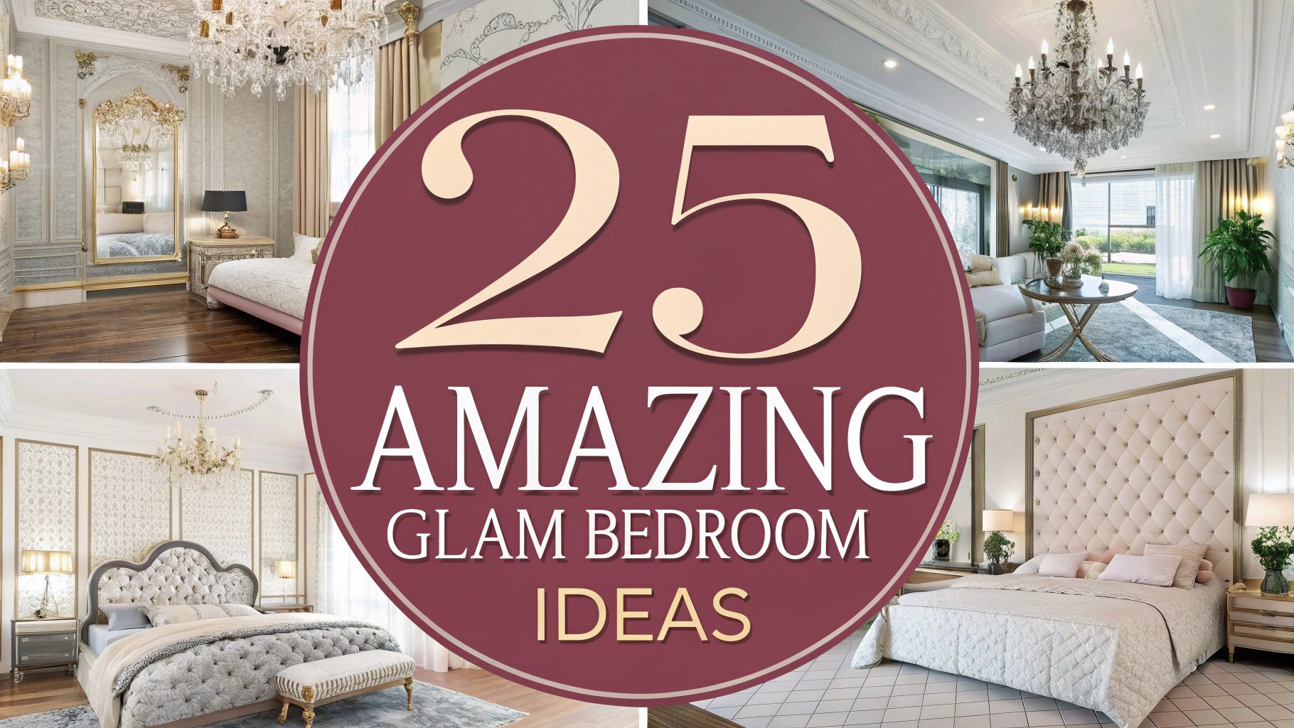 25 Amazing Glam Bedroom Ideas