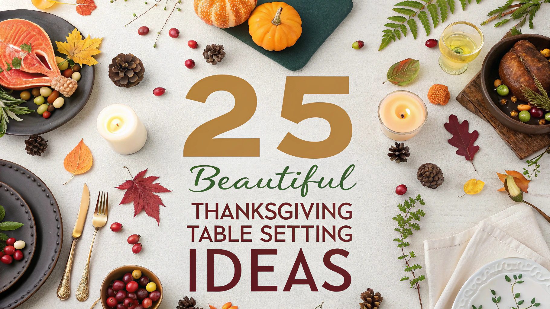 25 Beautiful Thanksgiving Table Setting Ideas