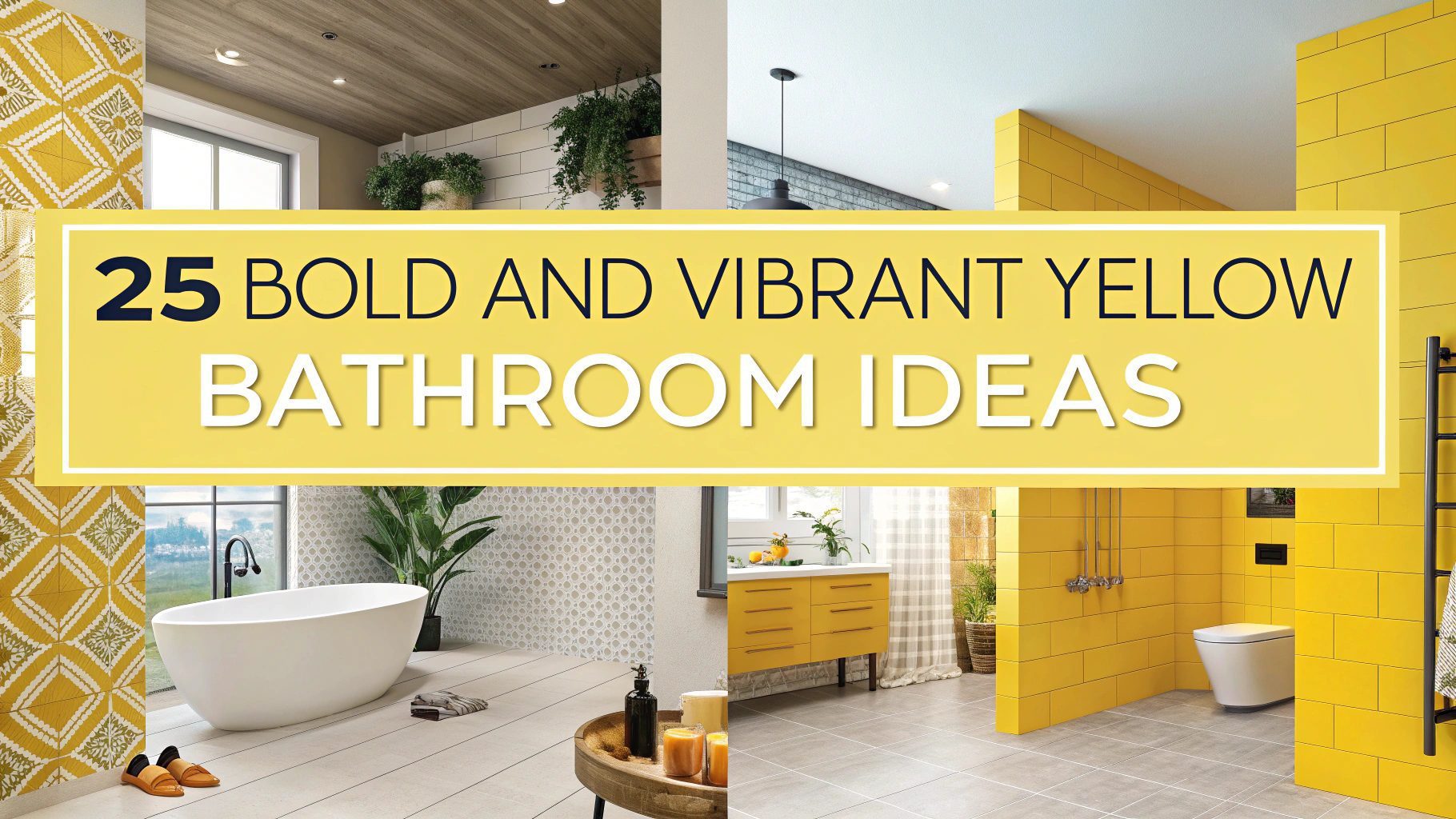 25 Bold And Vibrant Yellow Bathroom Ideas
