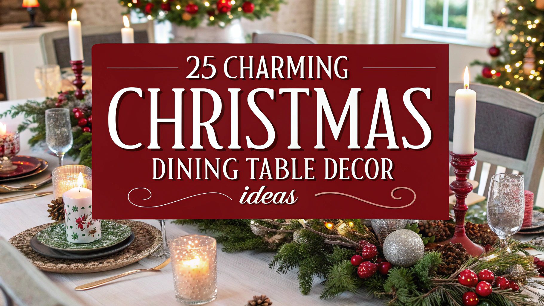 25 Charming Christmas Dining Table Decor Ideas