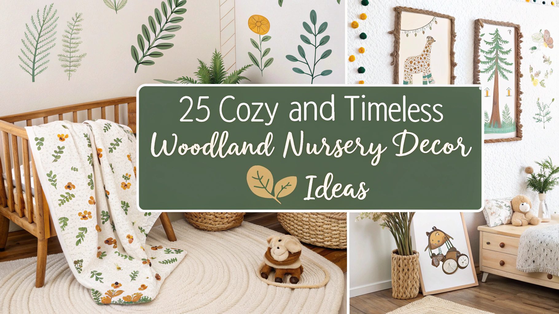 25 Cozy And Timeless Woodland Nursery Decor Ideas