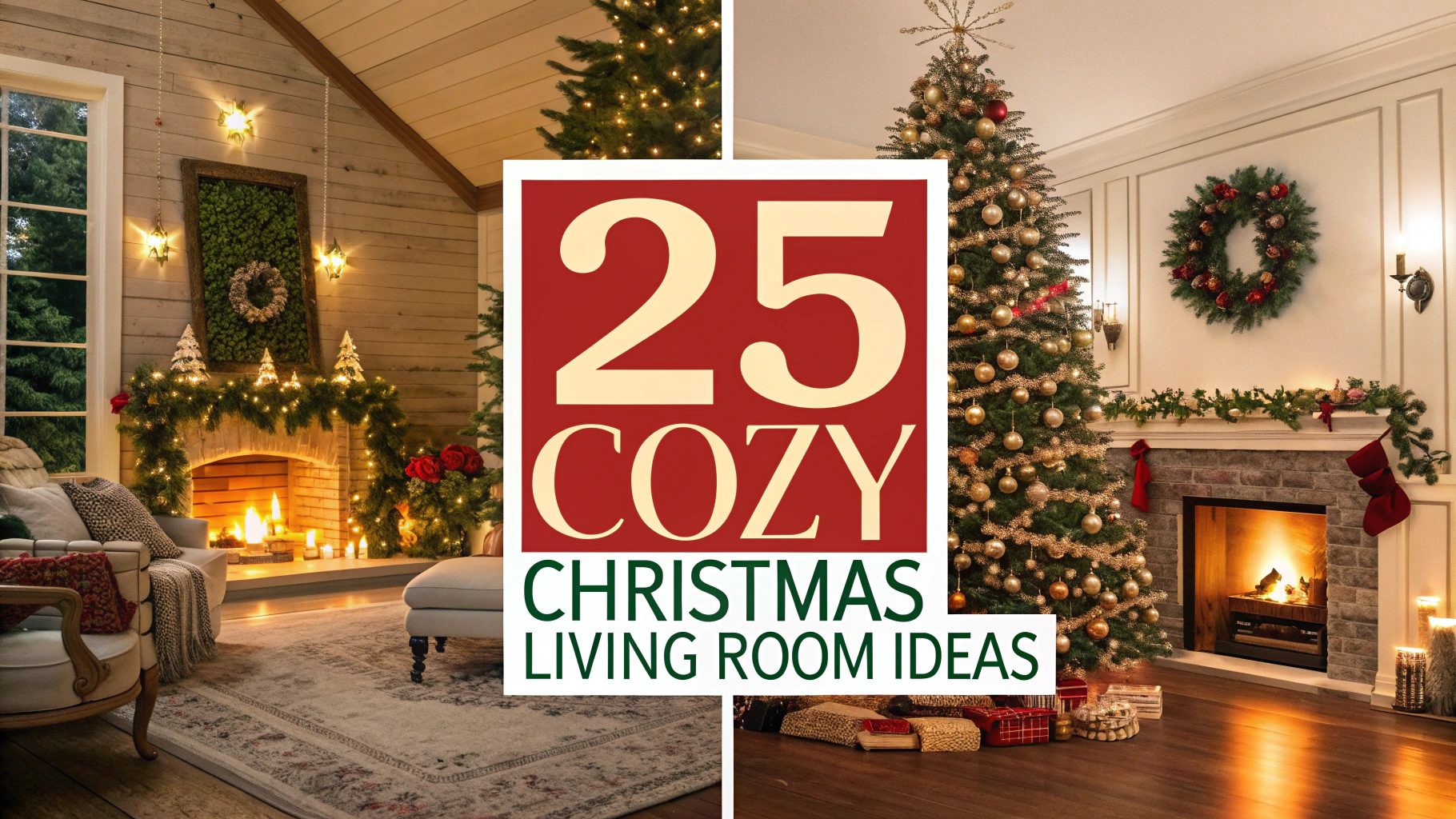 25 Cozy Christmas Living Room Ideas