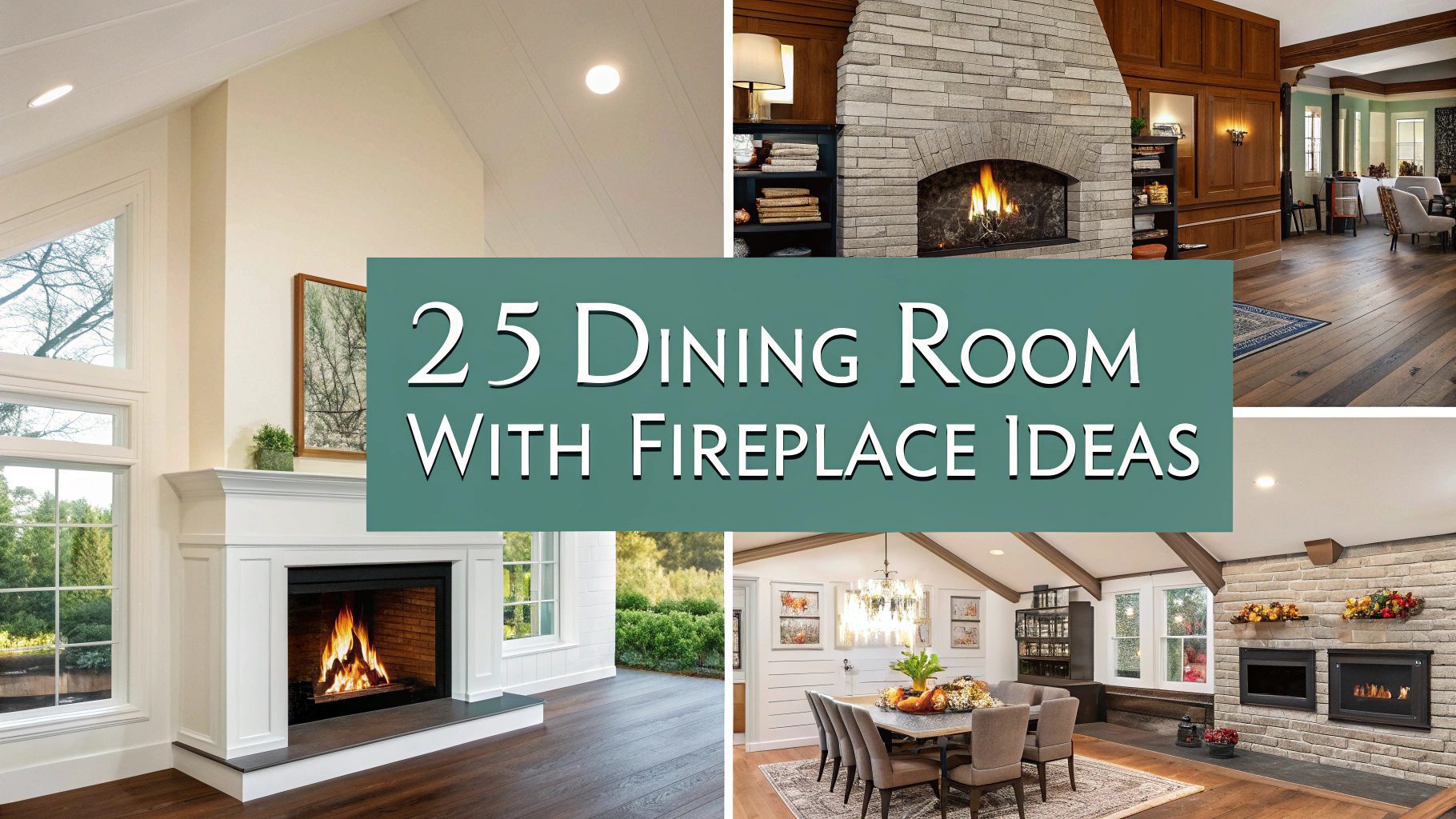 25 Dining Room With Fireplace Ideas
