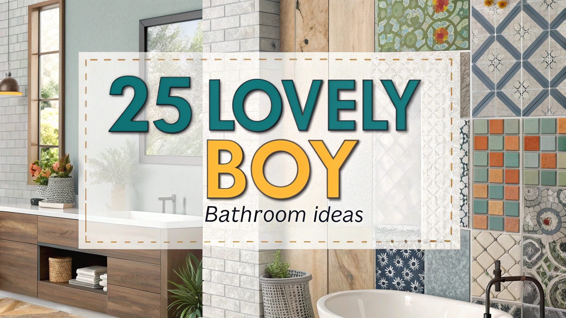 25 Lovely Boy Bathroom Ideas