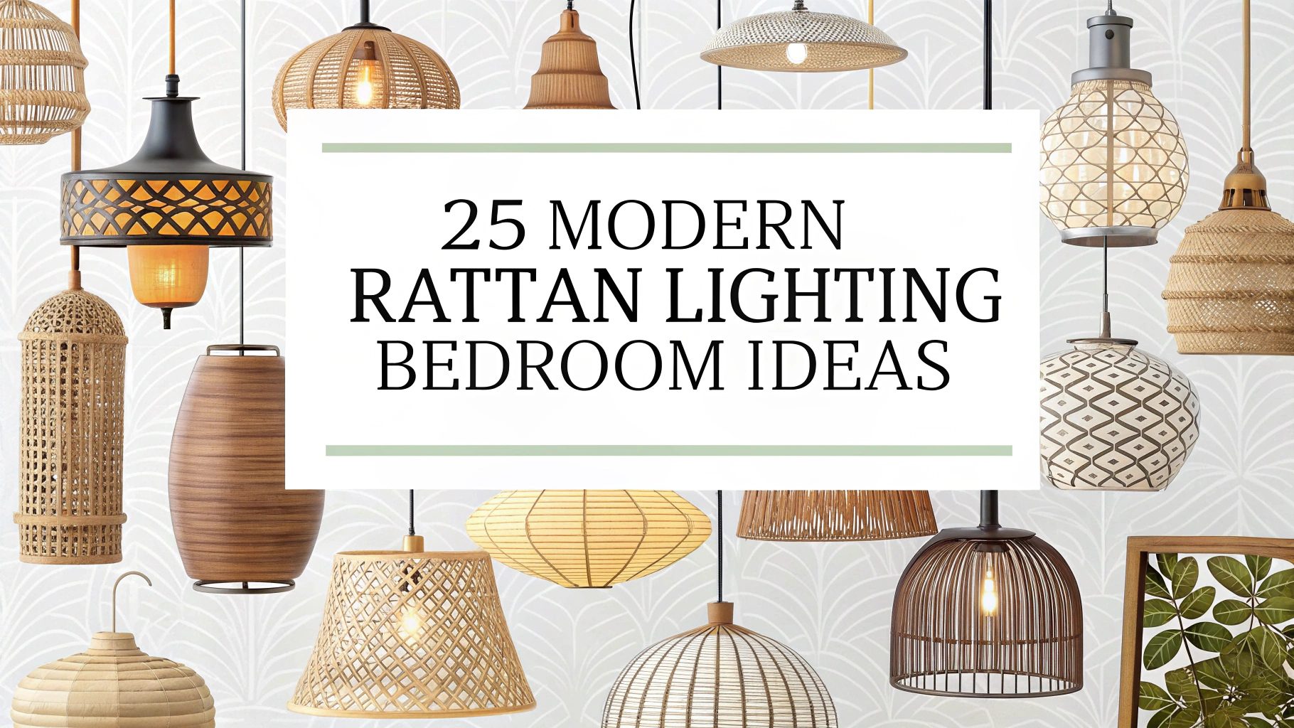 Rattan Lighting Bedroom Ideas