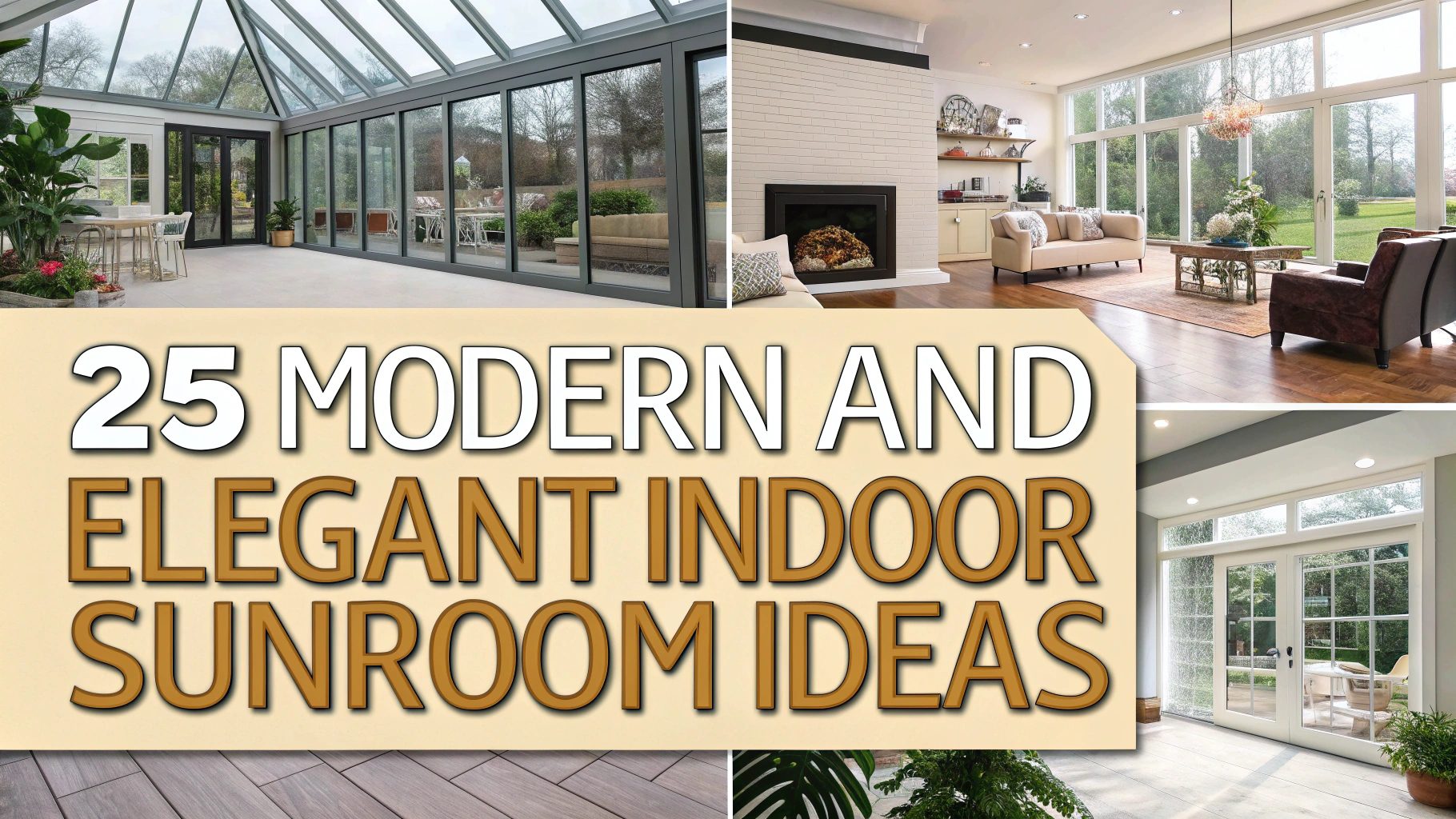 25 Modern And Elegant Indoor Sunroom Ideas