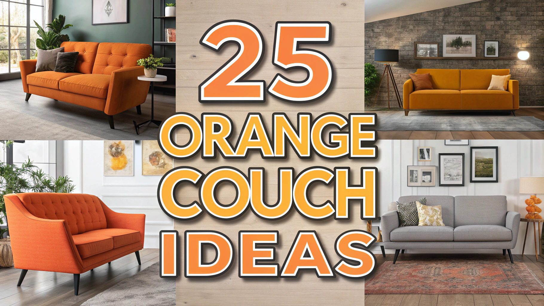 Orange Couch Ideas