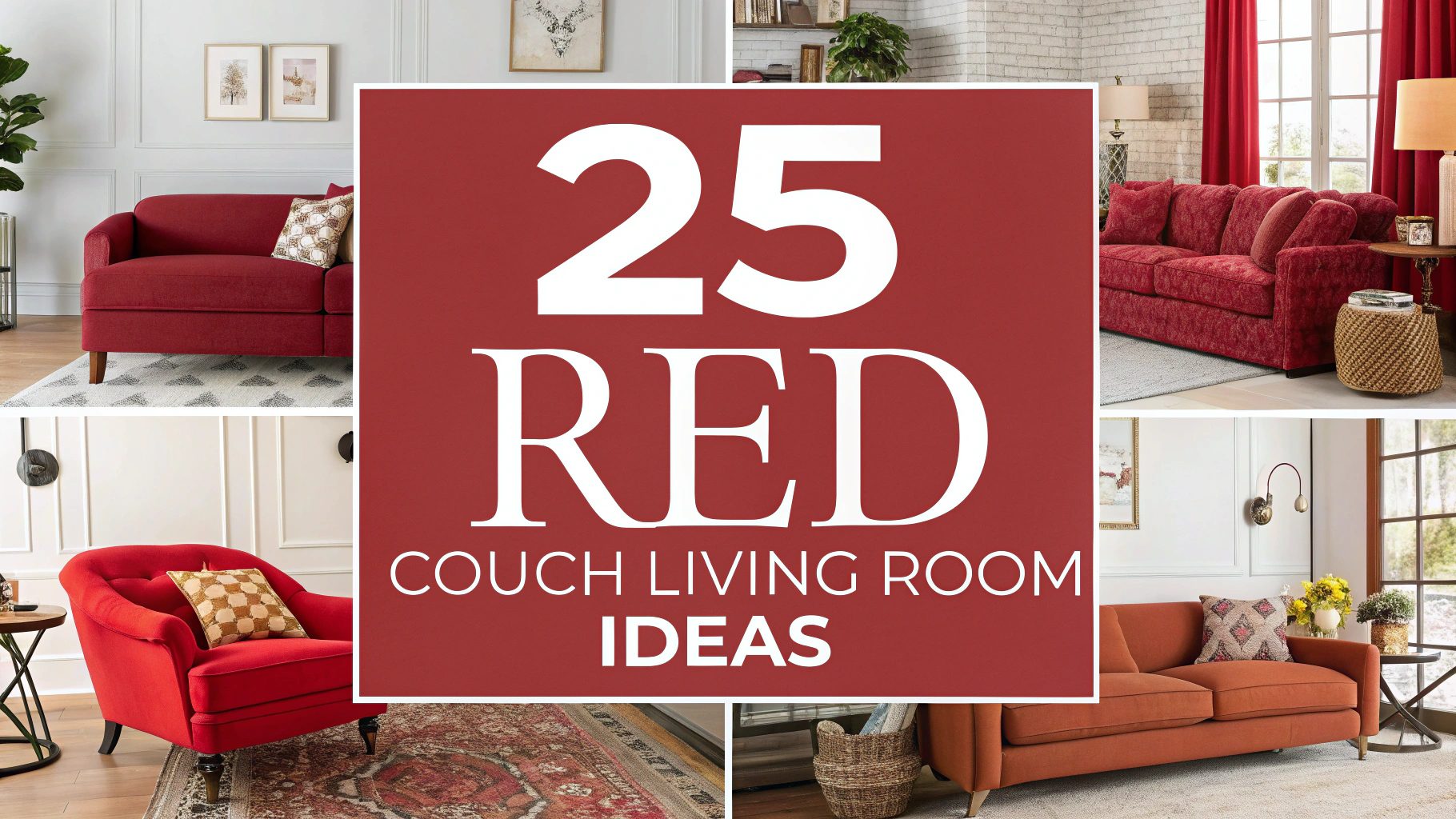 Red Couch Living Room Ideas