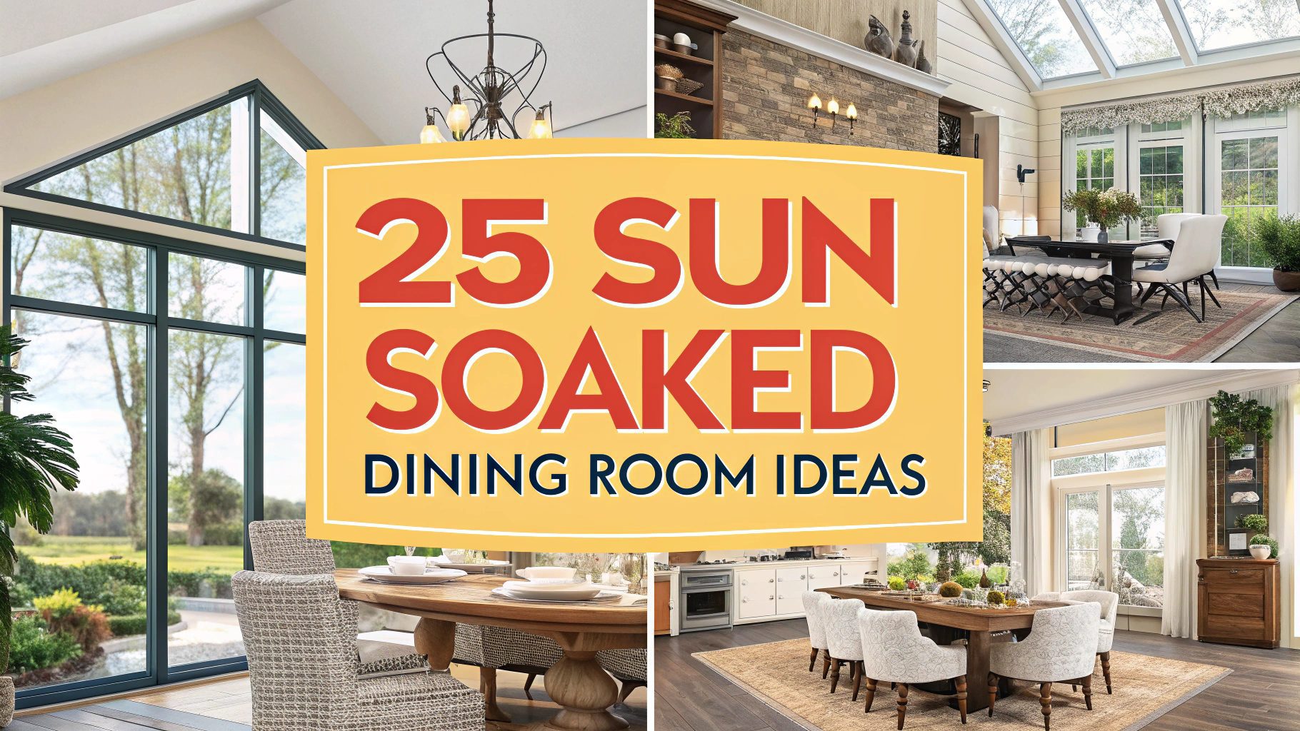 Sun Soaked Dining Room Ideas