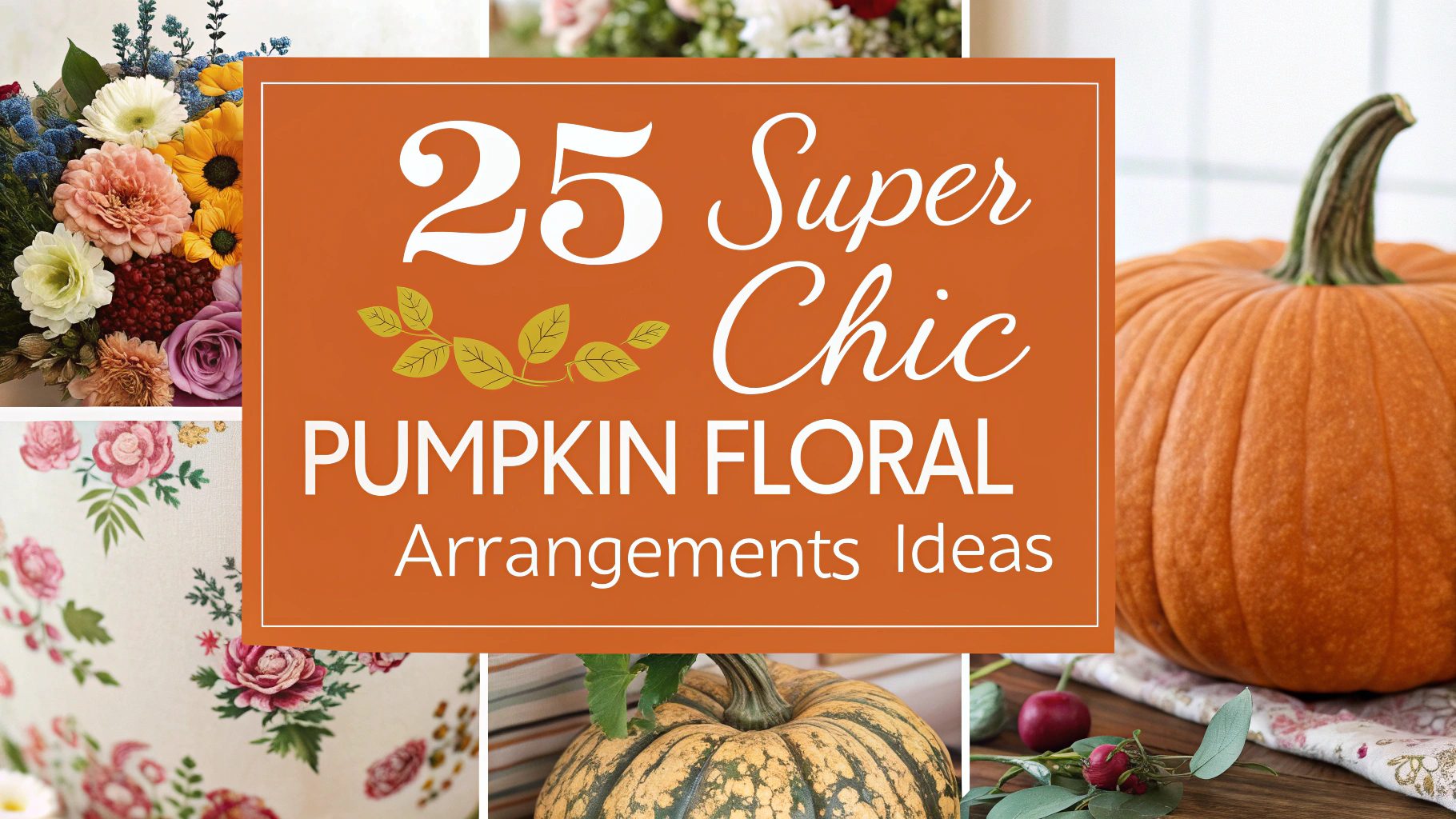 25 Super Chic Pumpkin Floral Arrangements Ideas