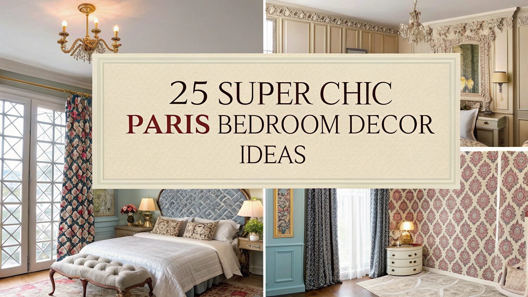 25 Super Chic Paris Bedroom Decor Ideas