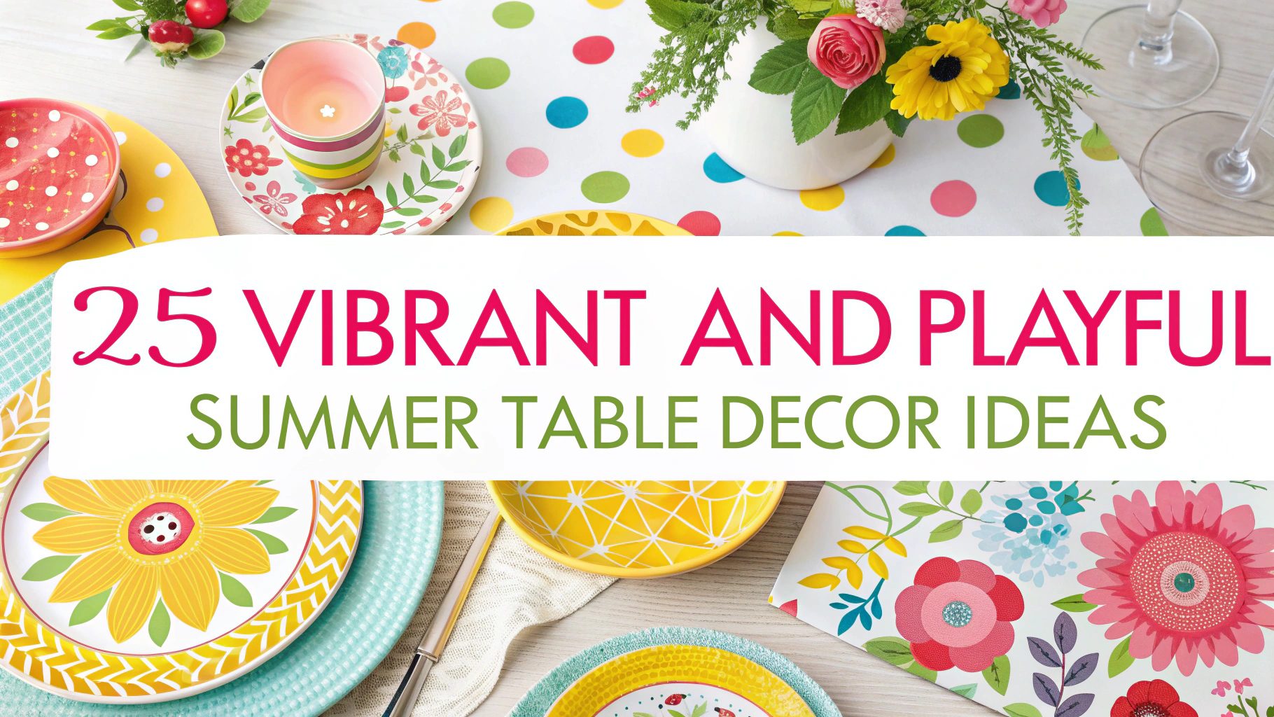 25 Vibrant And Playful Summer Table Decor Ideas