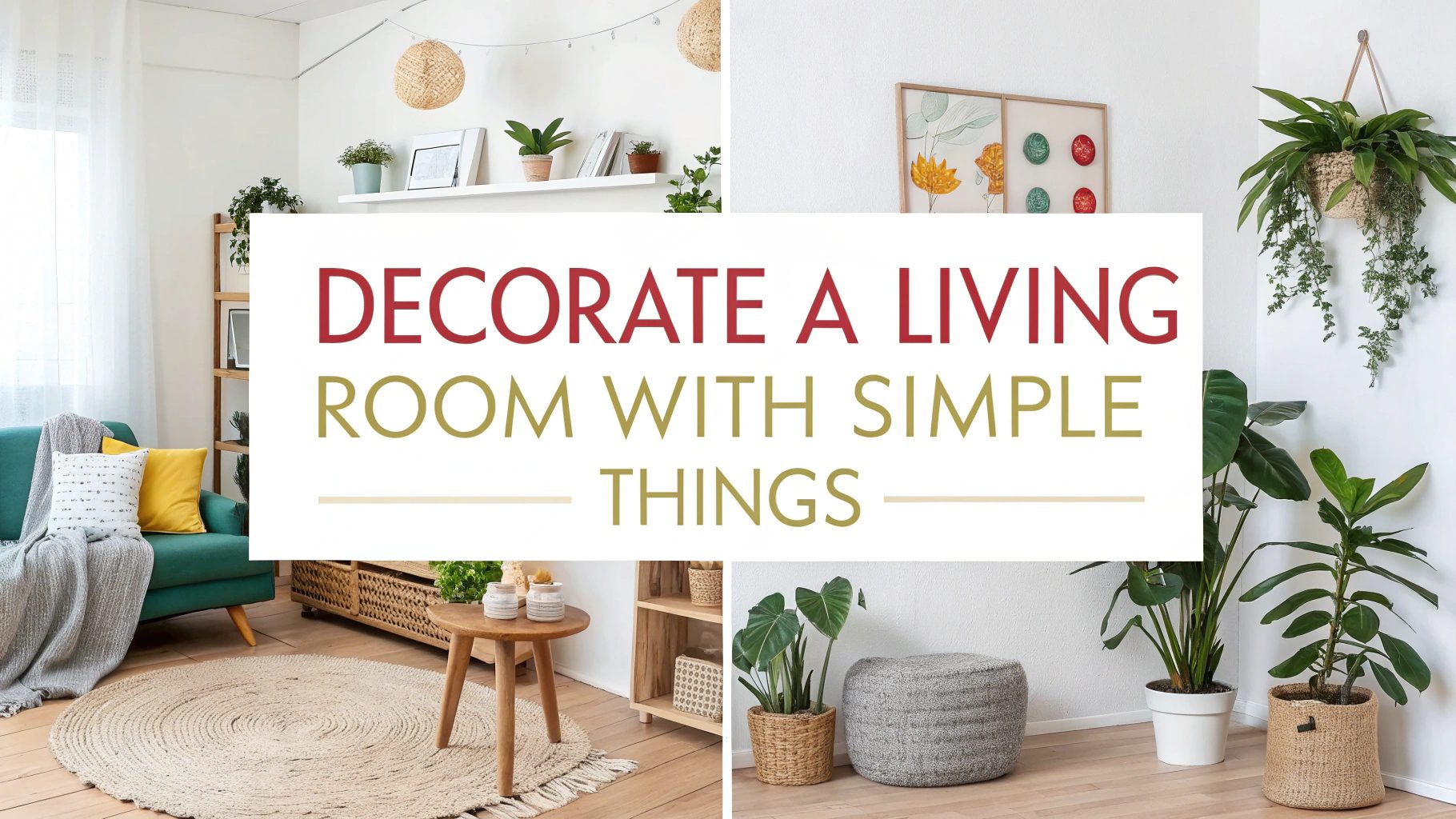 Decorate A living room with simple things
