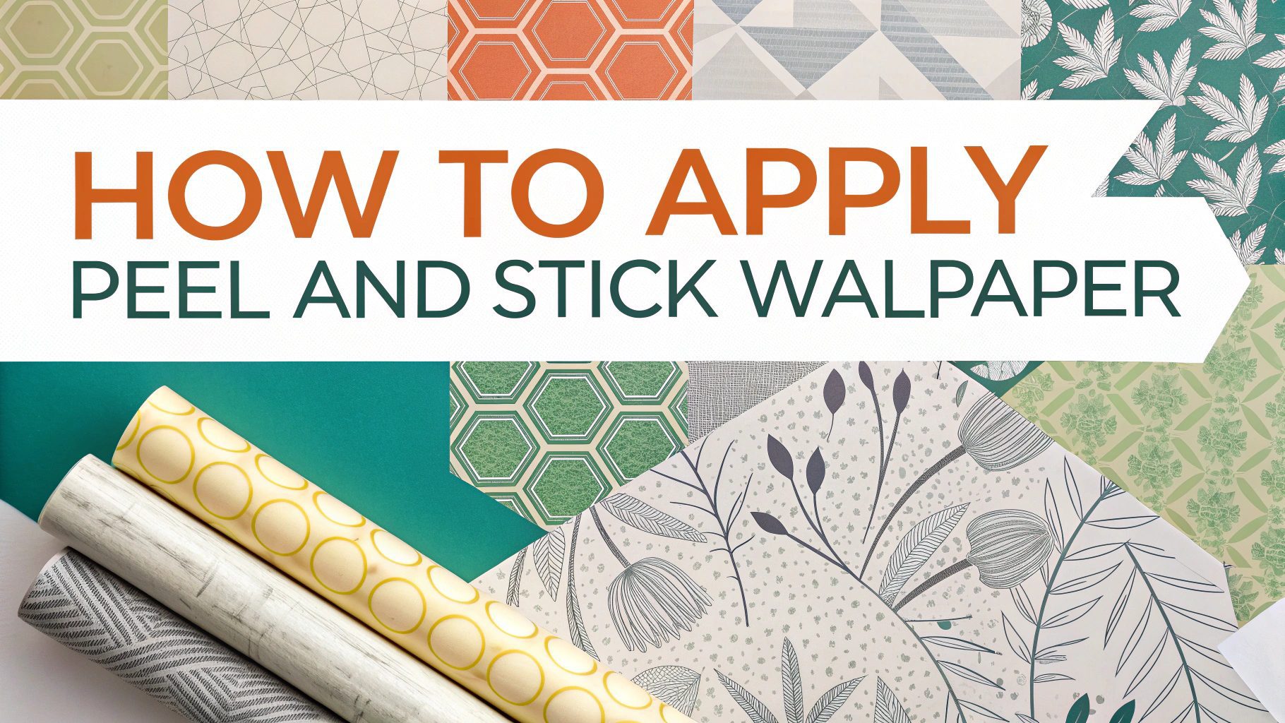 How To Apply Peel And Stick Wallpaper