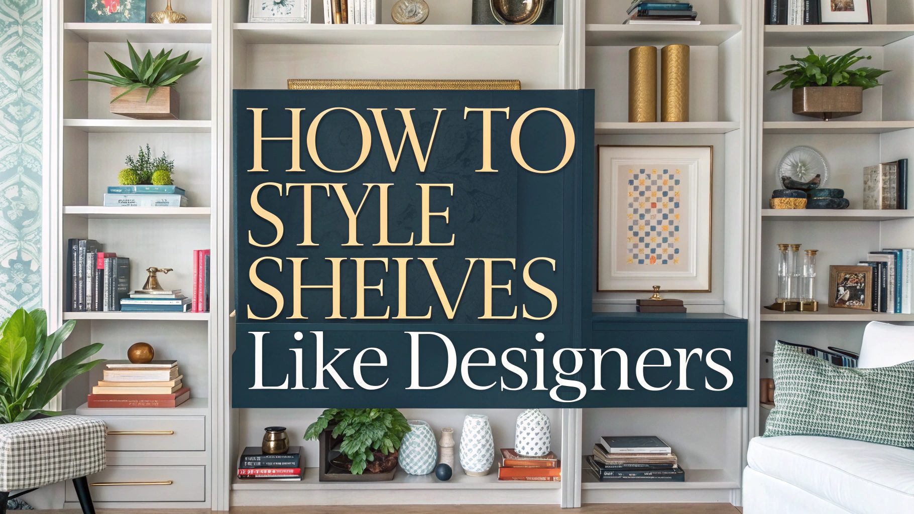 How To Style Shelves Like Designers
