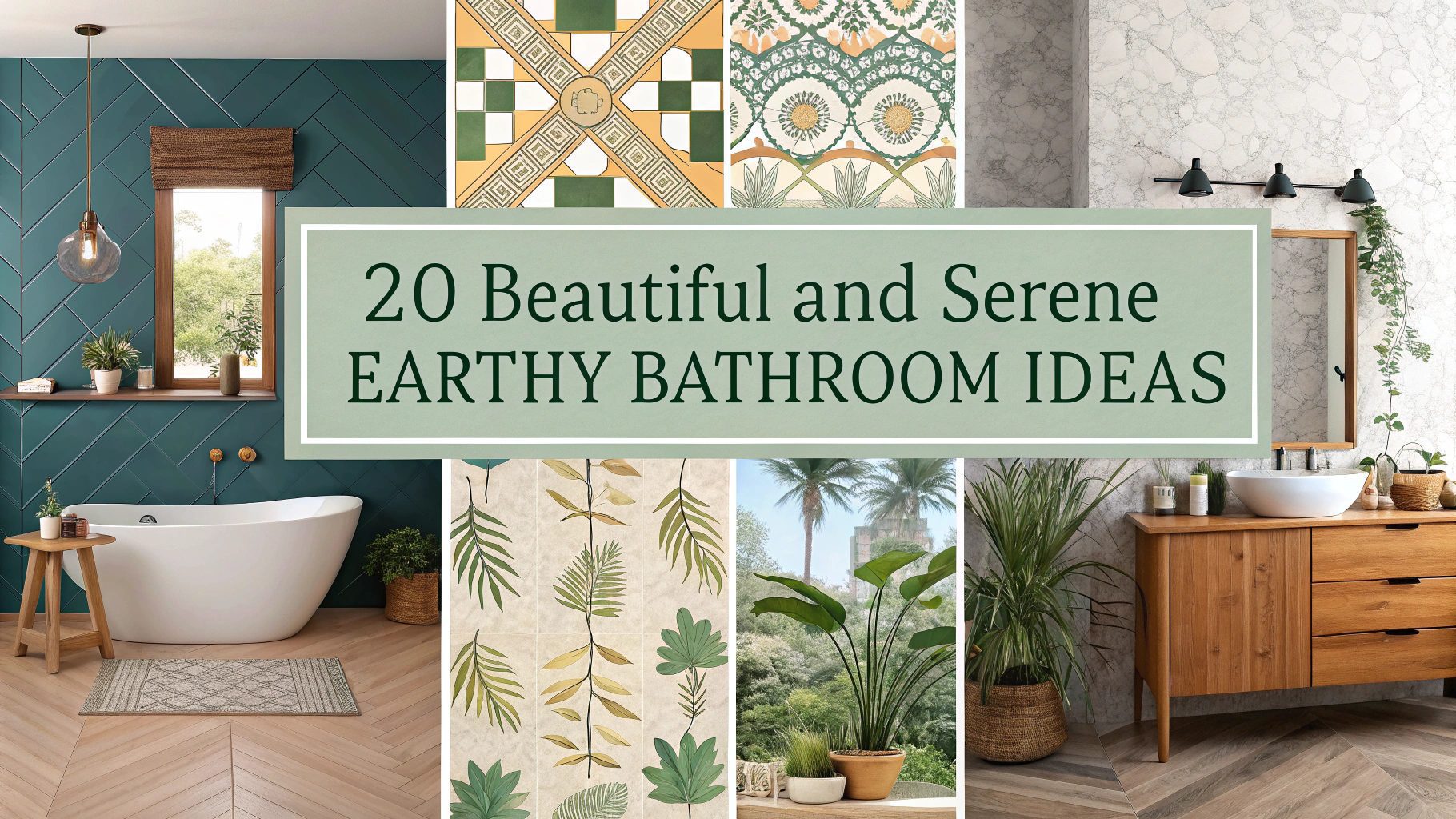 20 Beautiful And Serene Earthy Bathroom Ideas