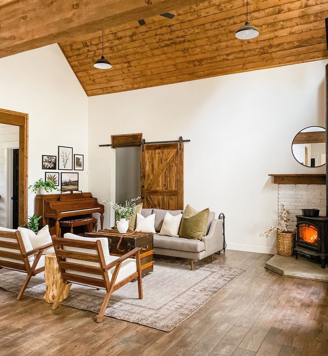 Wooden Slat Chairs for Classic Farmhouse Style