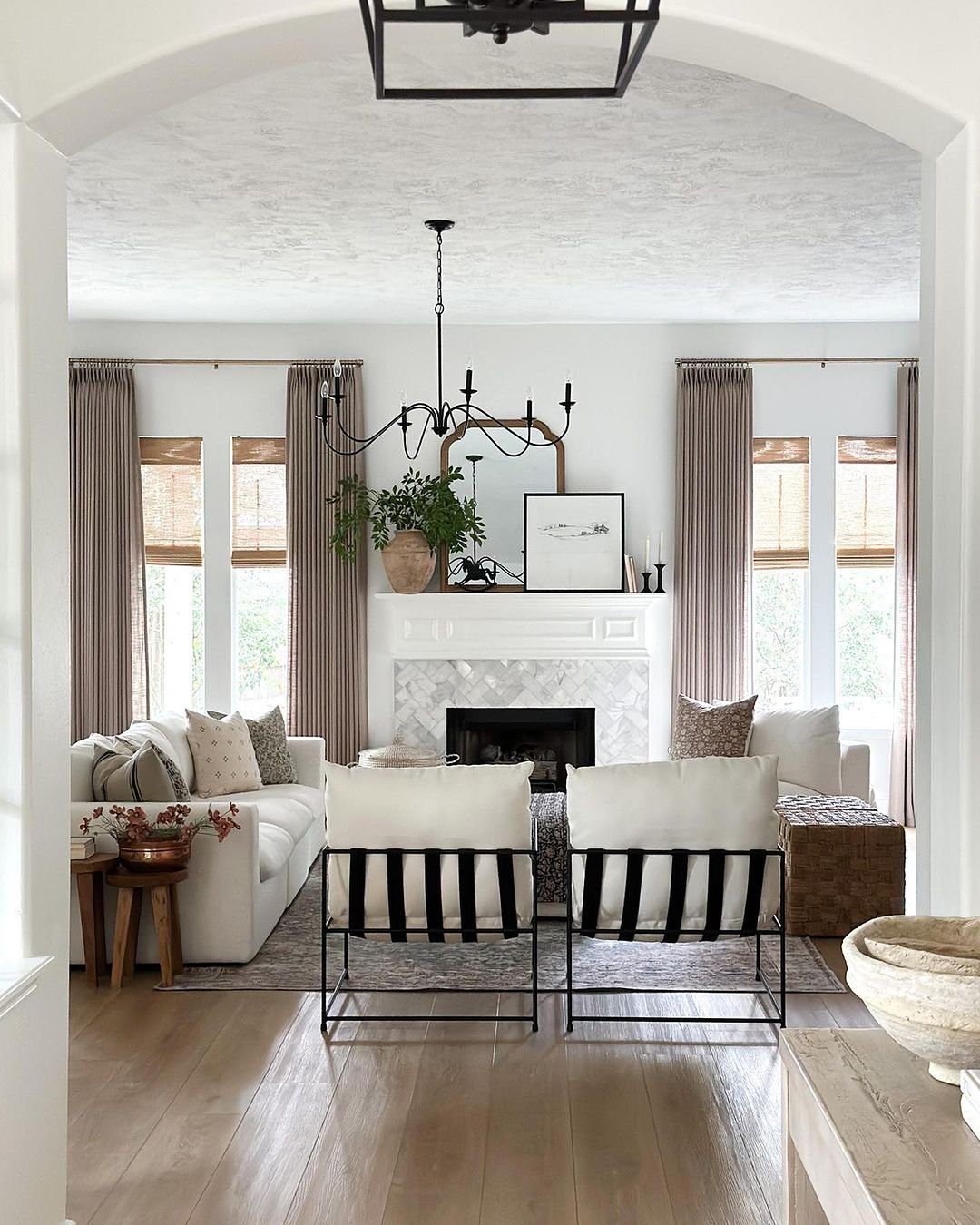 Modern Metal and Upholstery Chairs for Farmhouse Flair