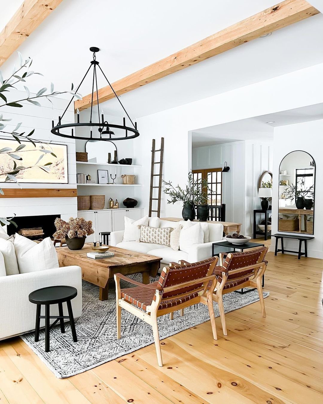 Cozy Rustic Seating with Modern Flair