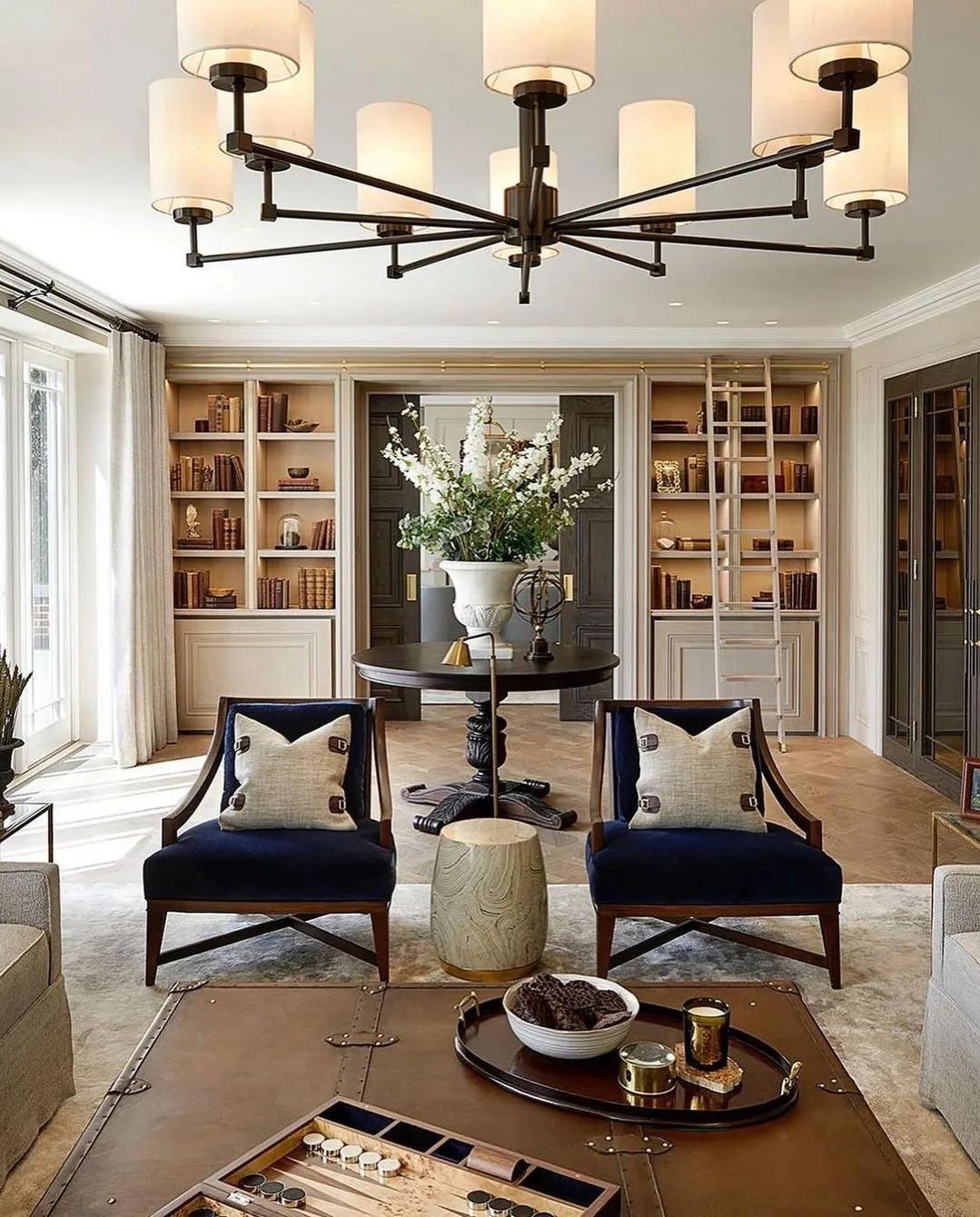Elegant Farmhouse Chairs with Velvet Touch