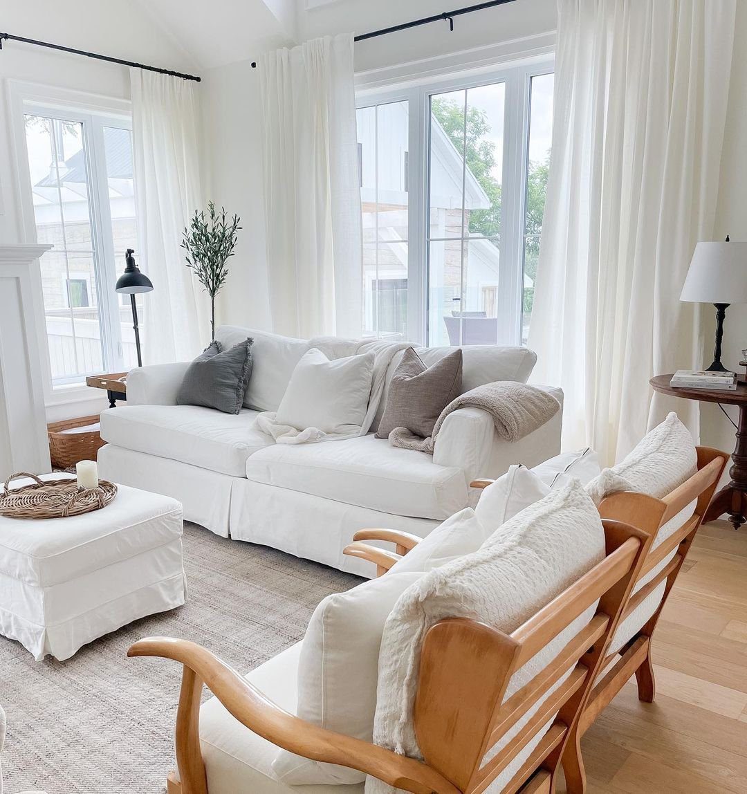 Bright and Airy Wooden Frame Chairs
