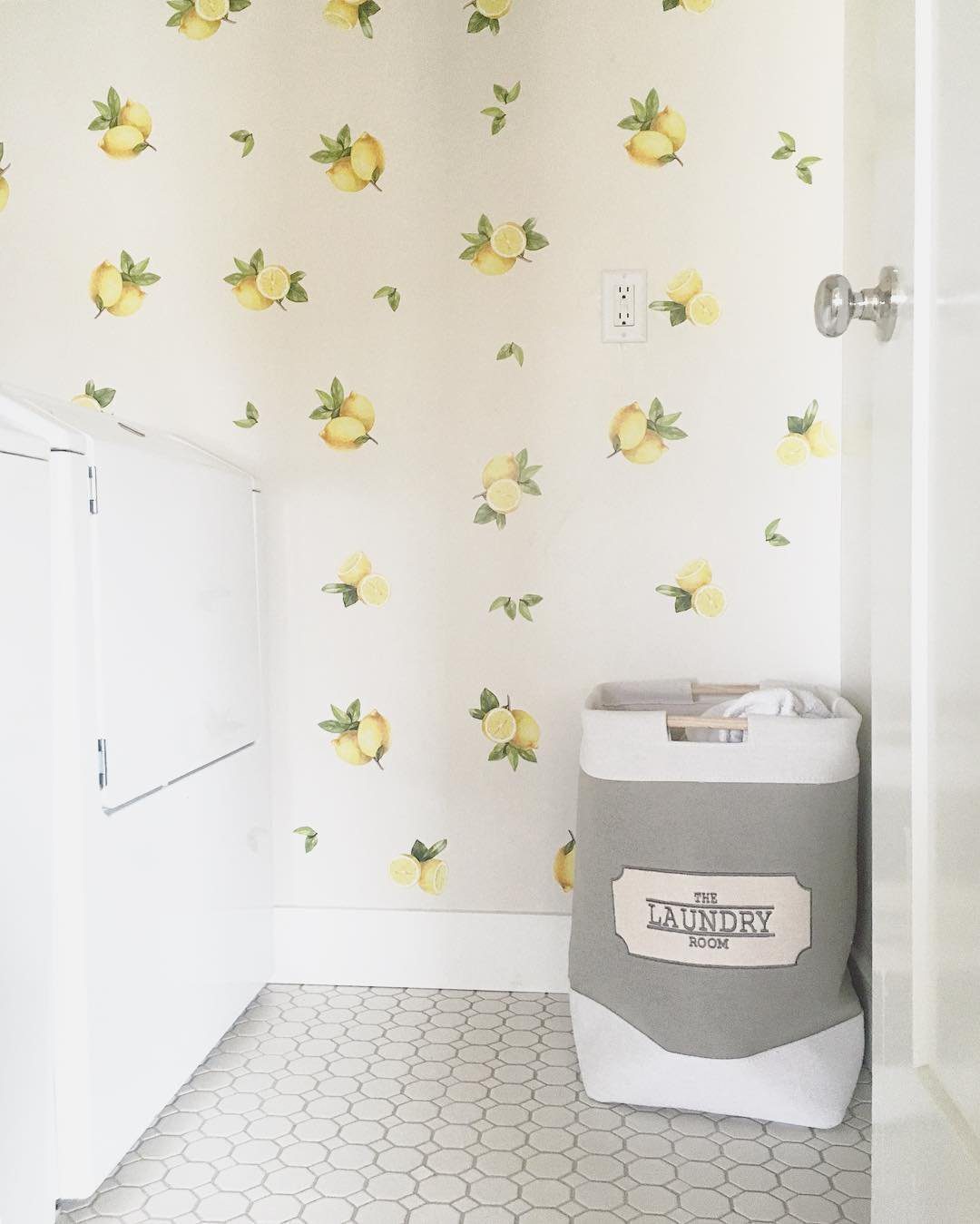 Lemon Zest for a Fresh Laundry Room