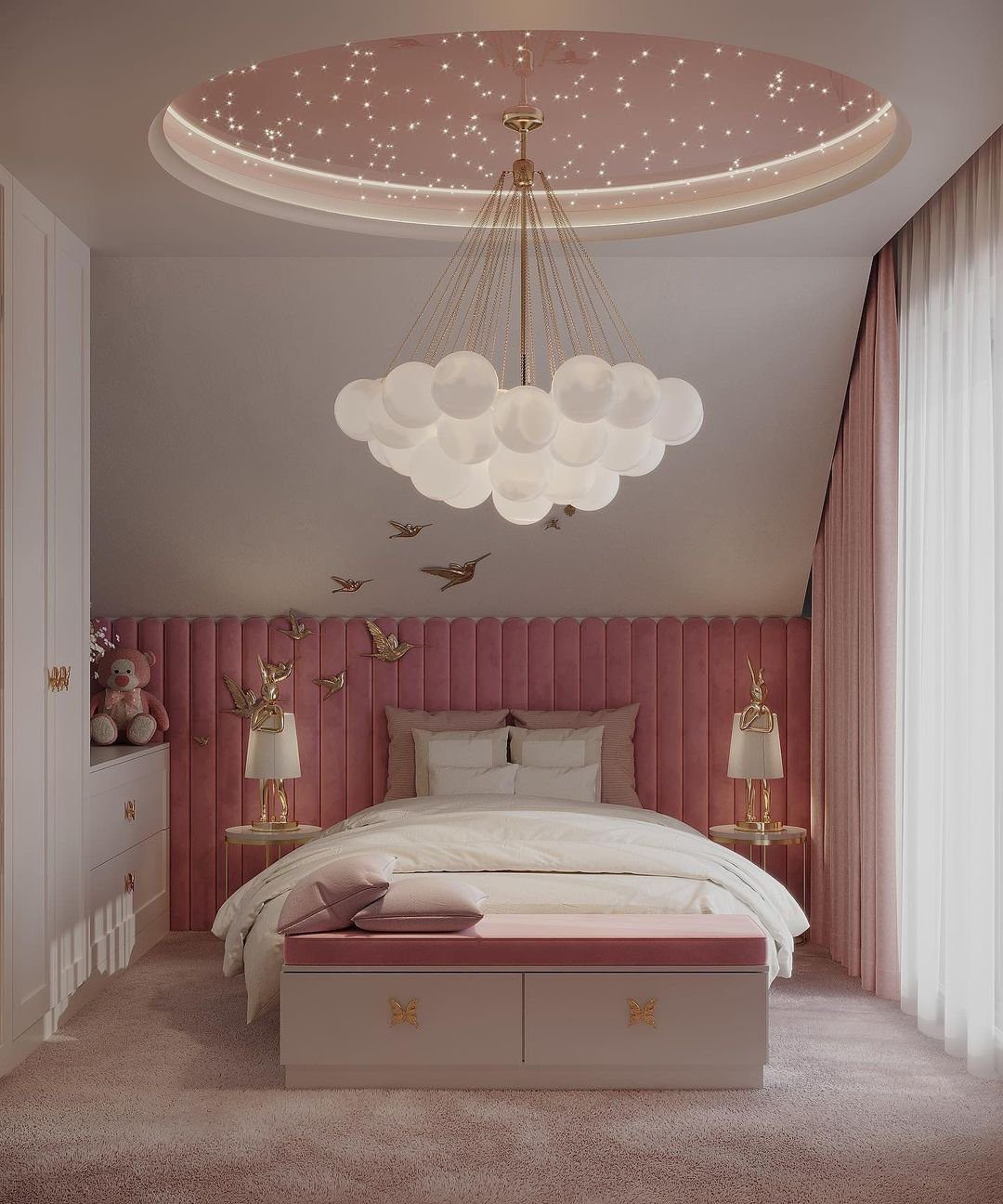 16. Whimsical Elegance With Starry Charm