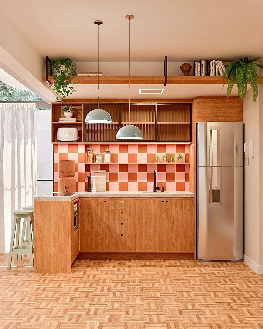 Retro Checkerboard For Cozy Charm