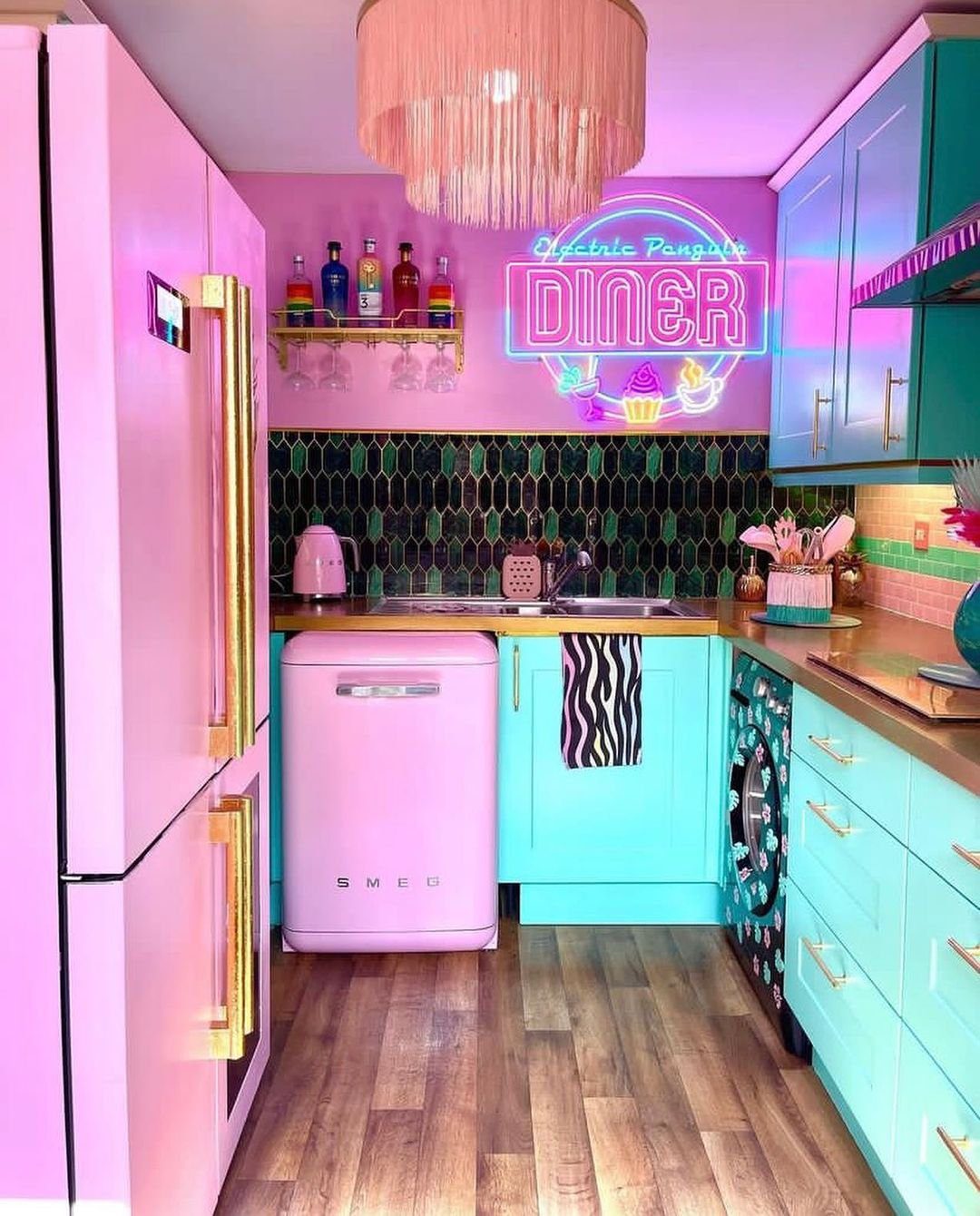 20. Retro Diner Vibes With Neon Flair