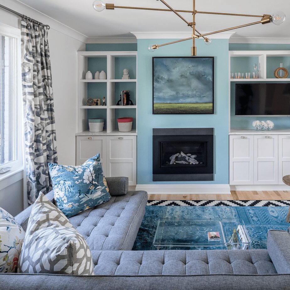 Bold And Playful In Blue And Grey