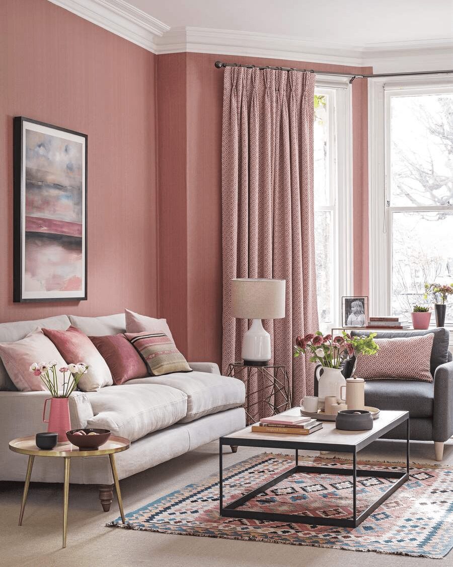 25 Modern And Lush Pink Living Room Ideas You’ll Love