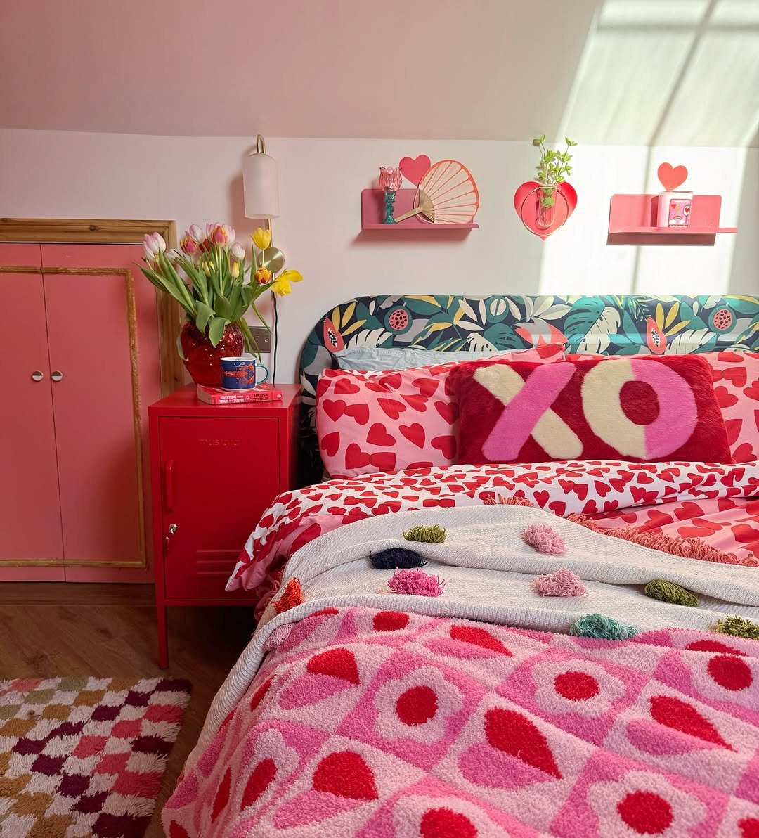 Playful Hearts And Bold Colors