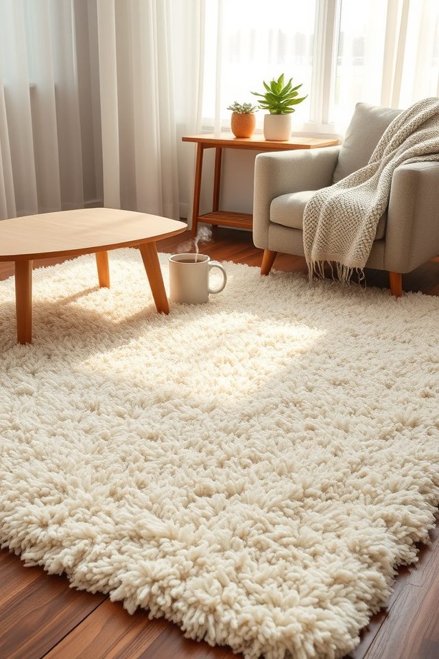 add soft rug underfoot